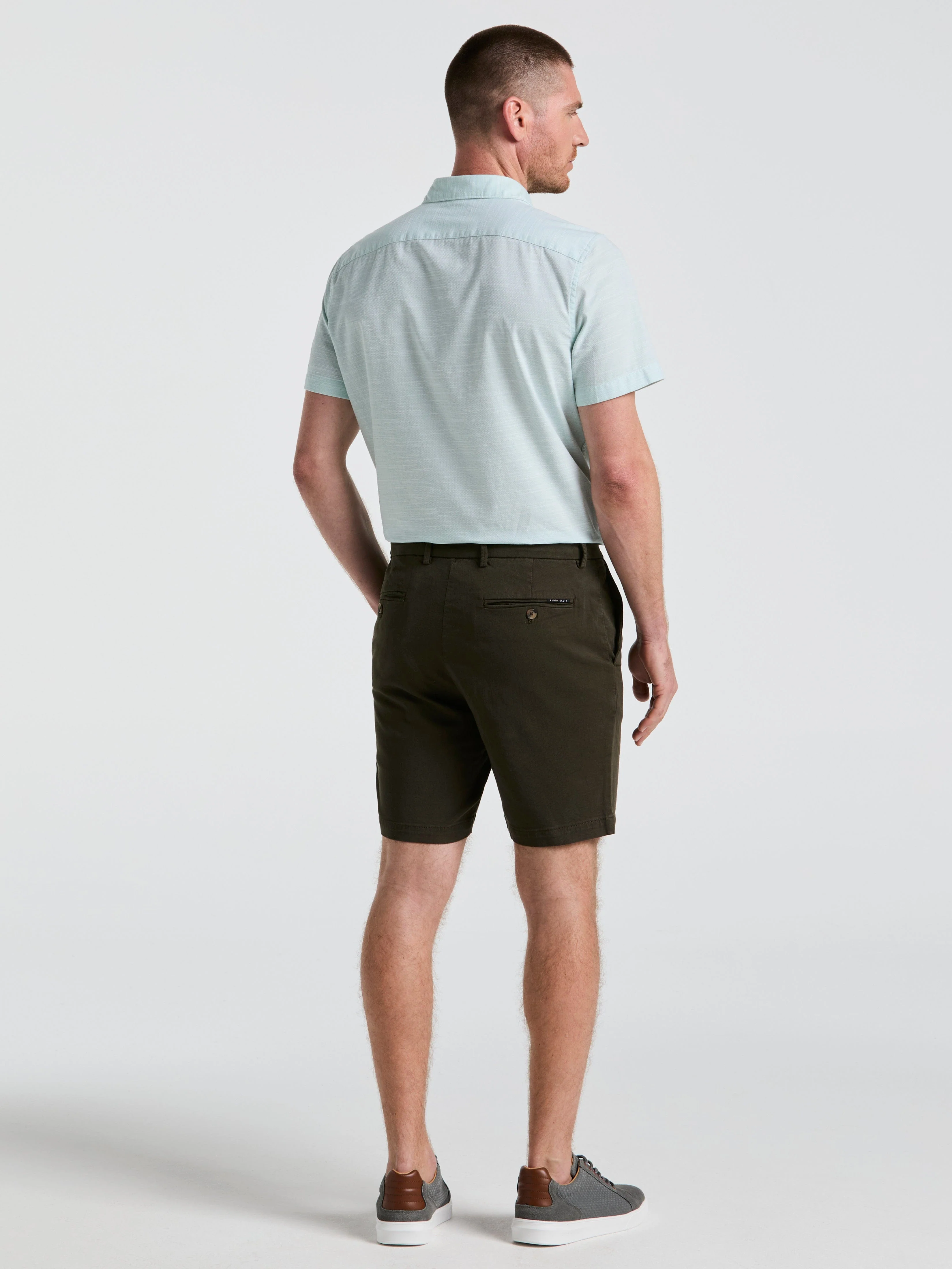 8" Flat Front Garment Dyed Short - Image 4