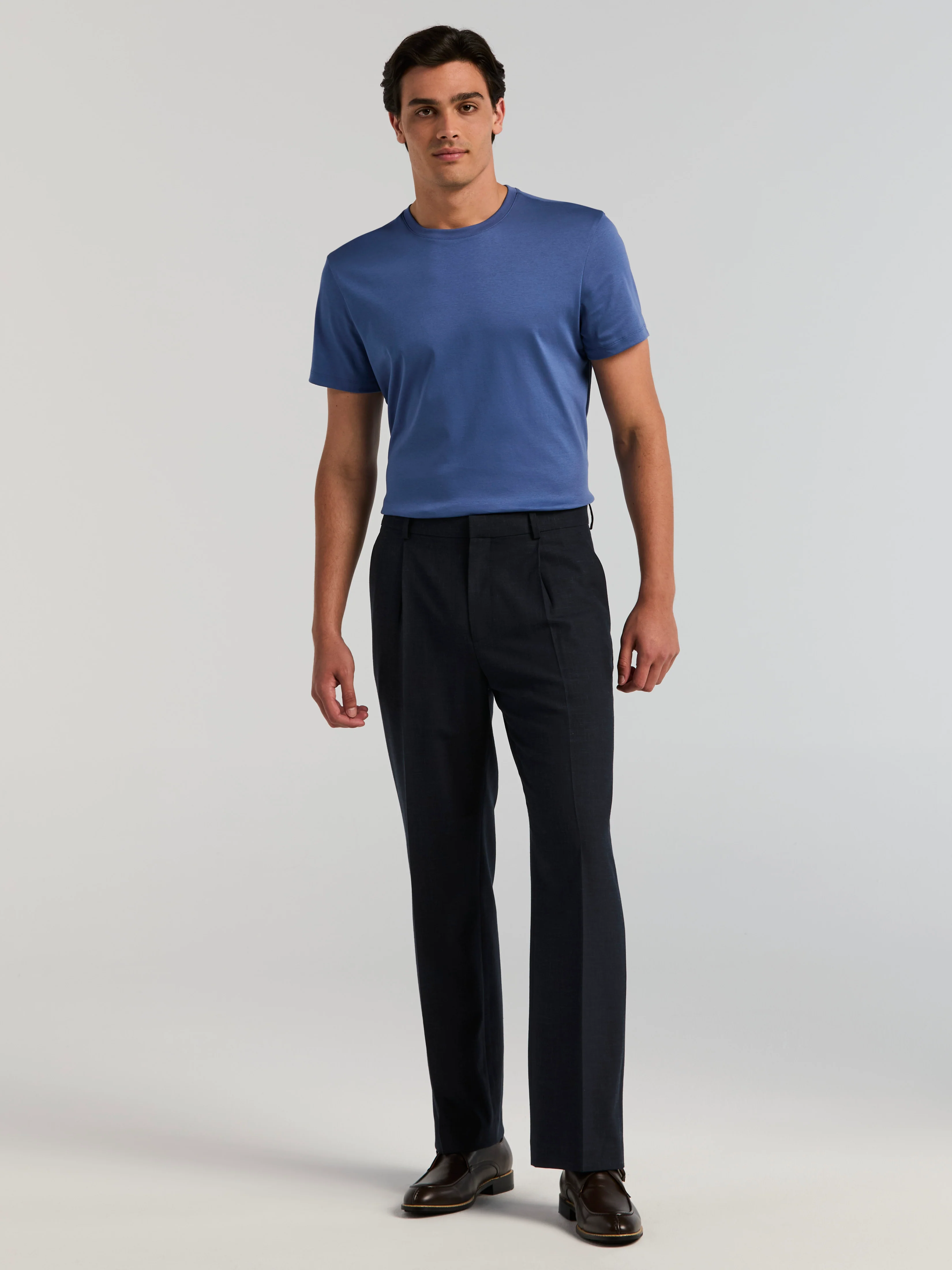 Stretch Classic Pleated Suit Pant - Image 7