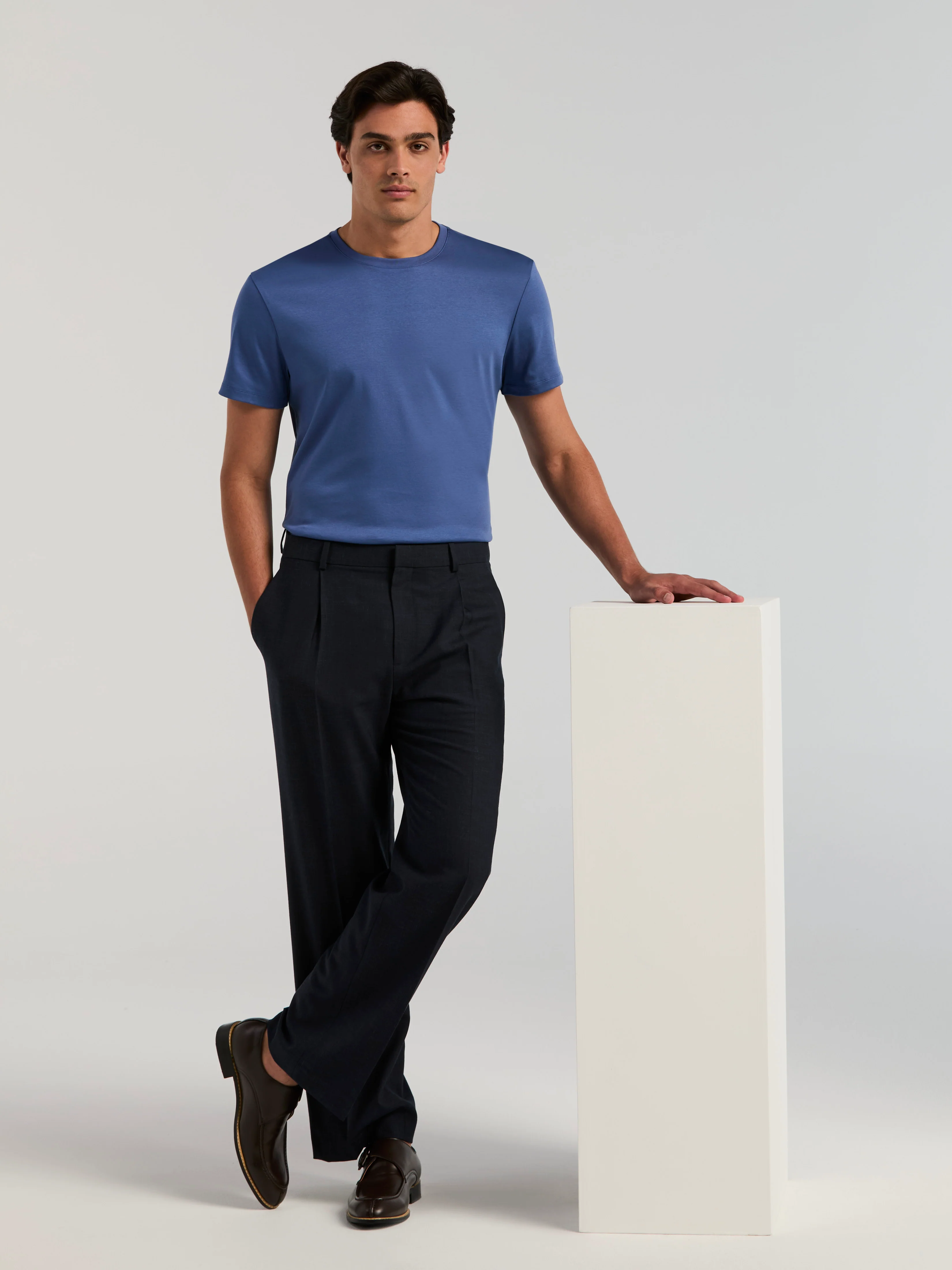 Stretch Classic Pleated Suit Pant - Image 8