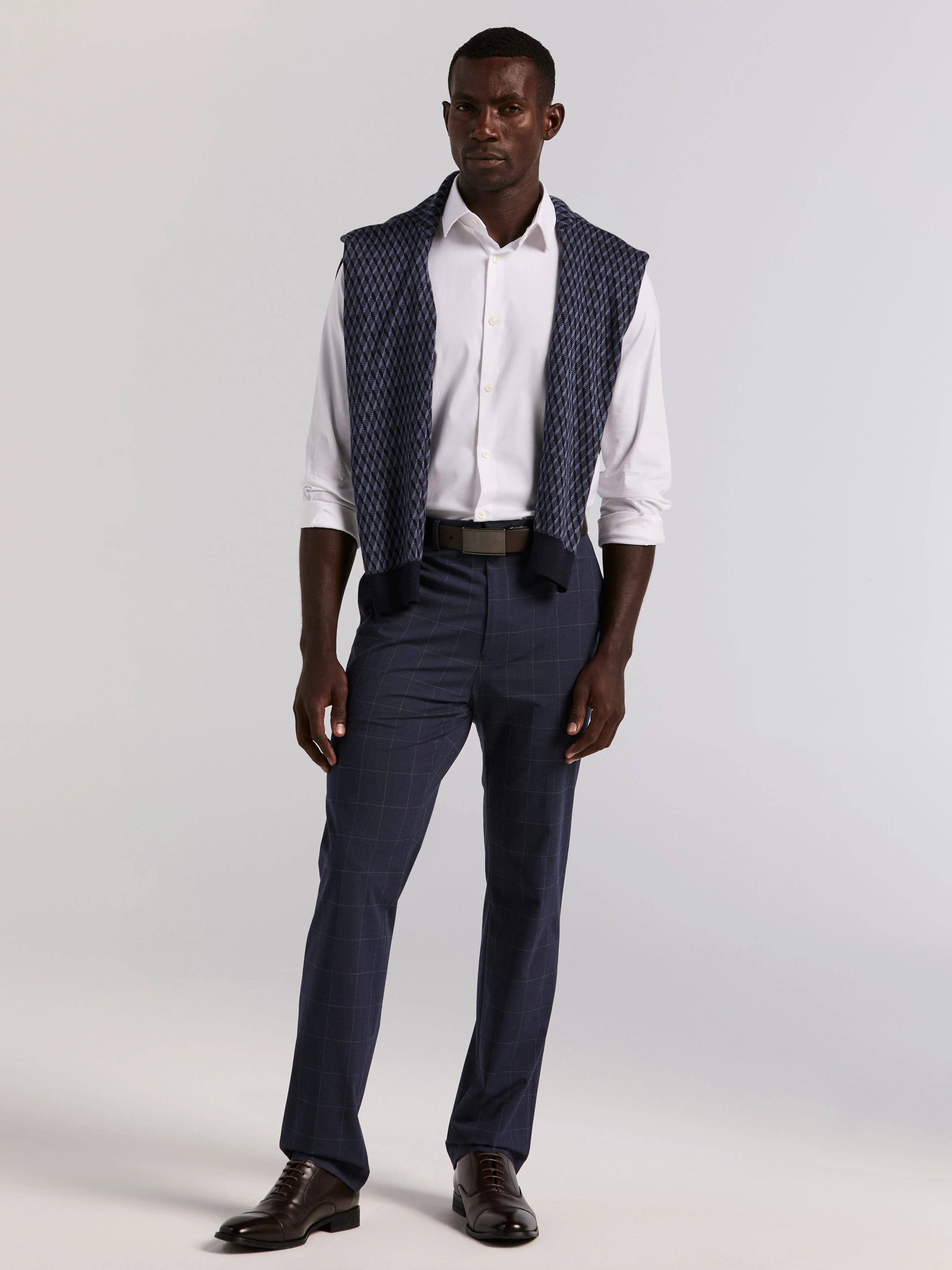 Slim Fit Cotton Stretch Dress Shirt - Image 15