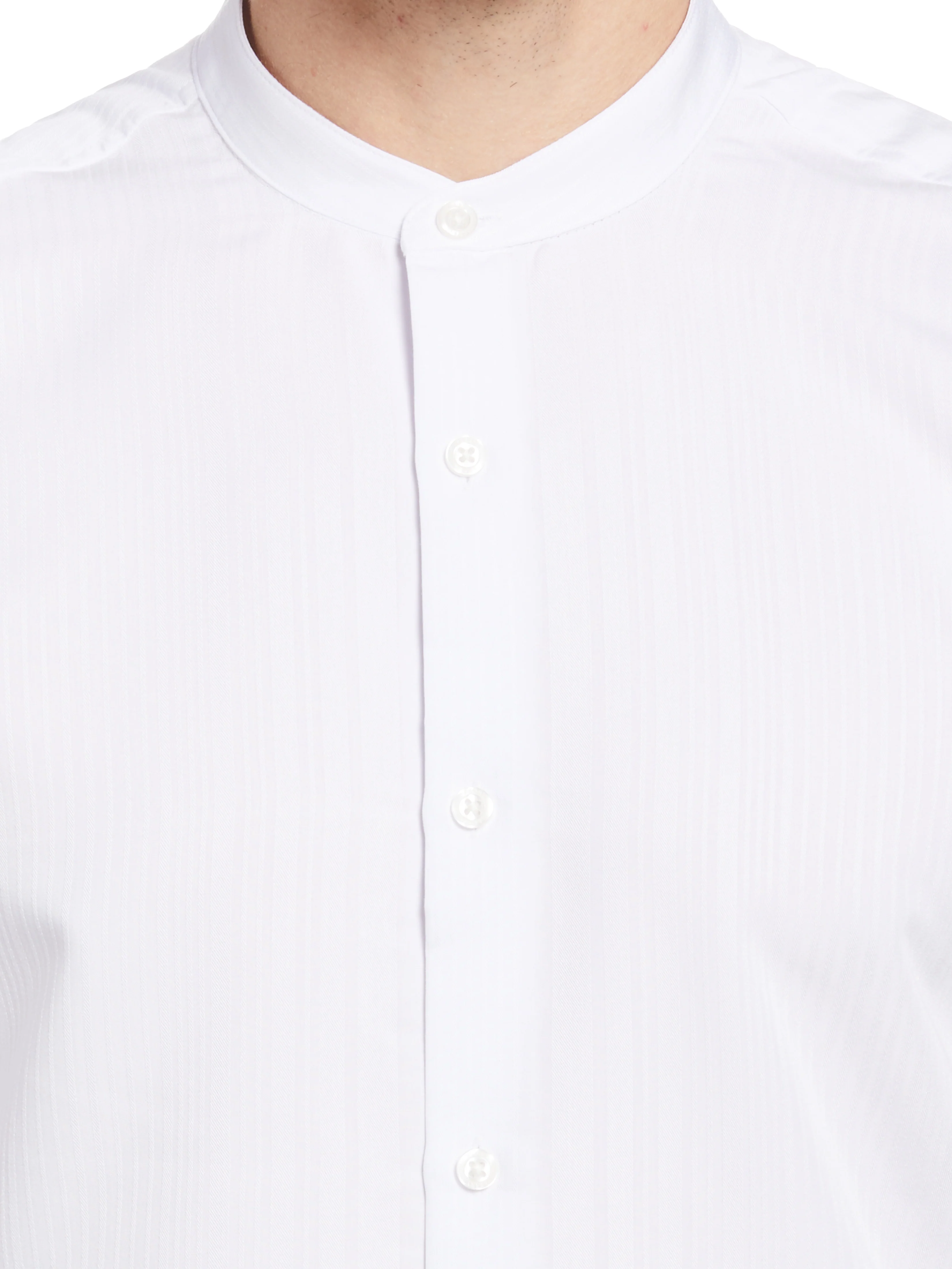 Dobby Banded Collar Shirt - Image 3