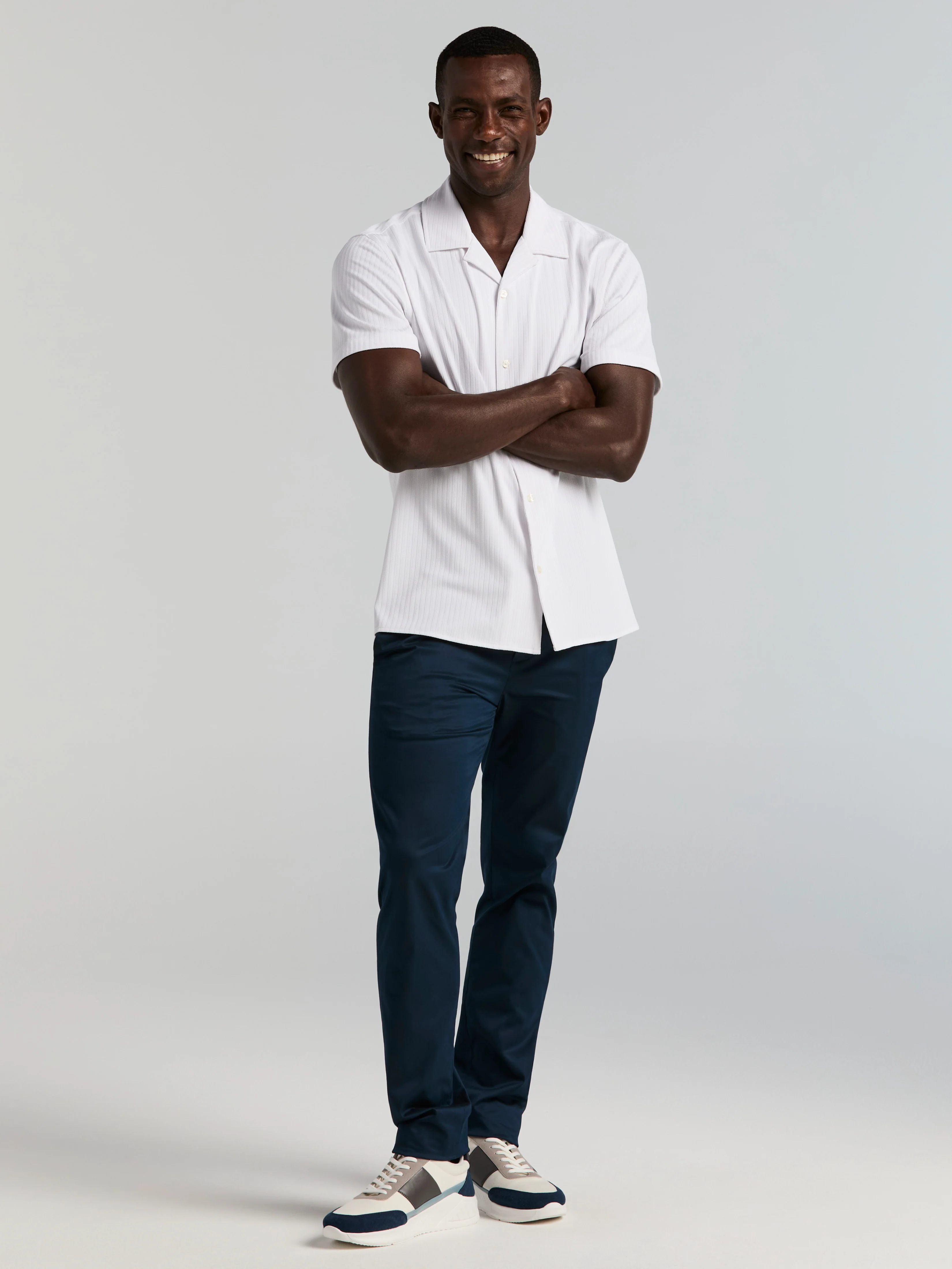 Ribbed Camp Collar Knit Shirt - Image 9