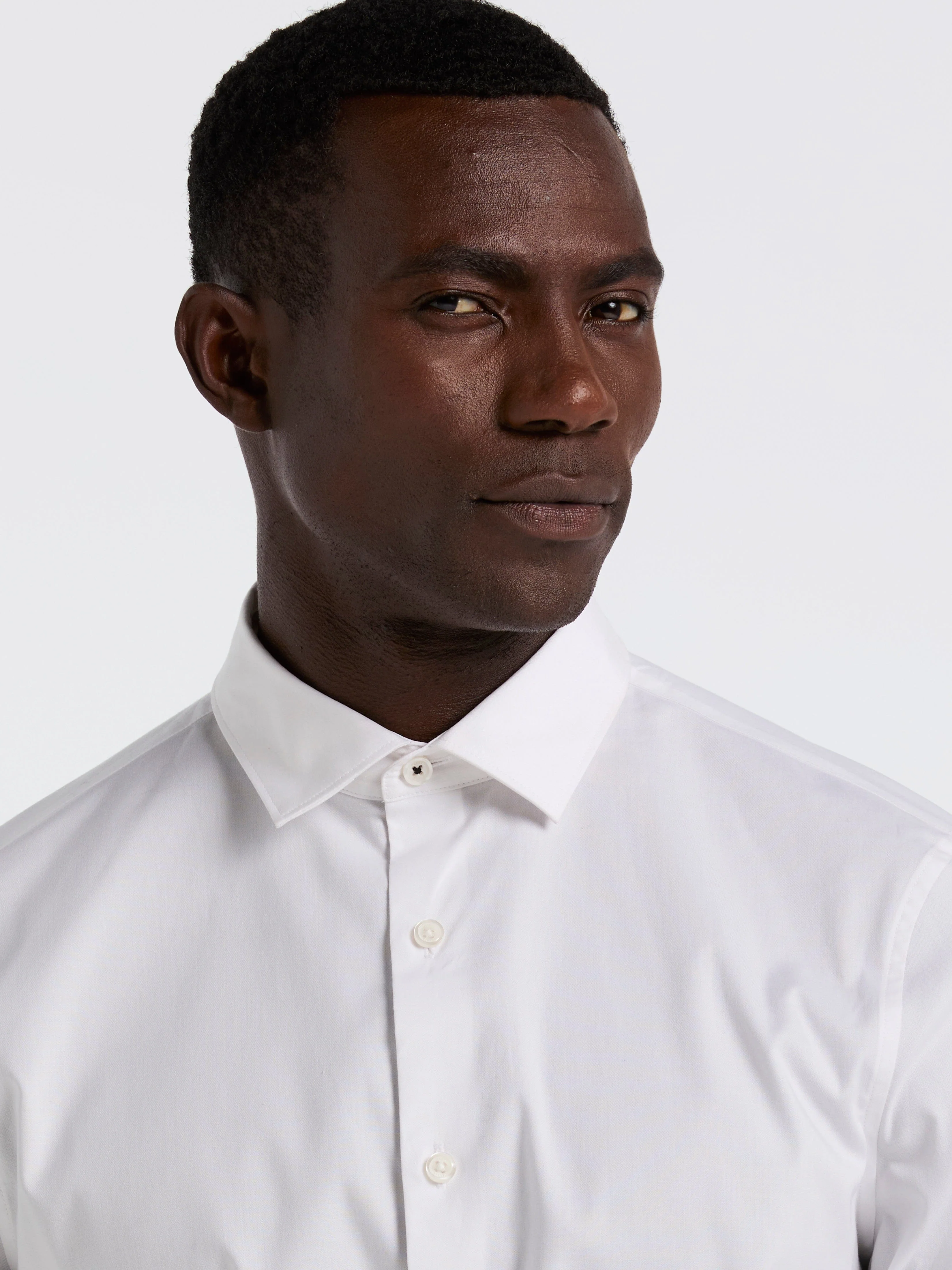 Dobby Cotton Stretch Slim Fit Shirt - Image 3