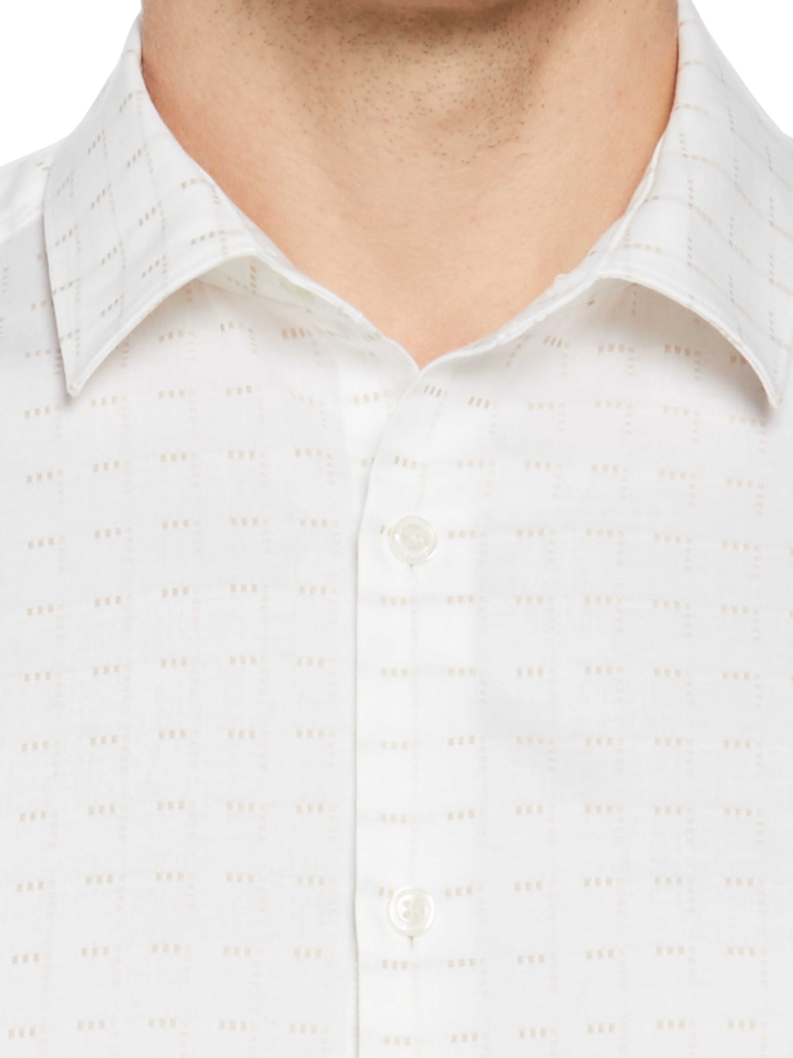 Dobby Perry Plaid Pattern Shirt - Image 3