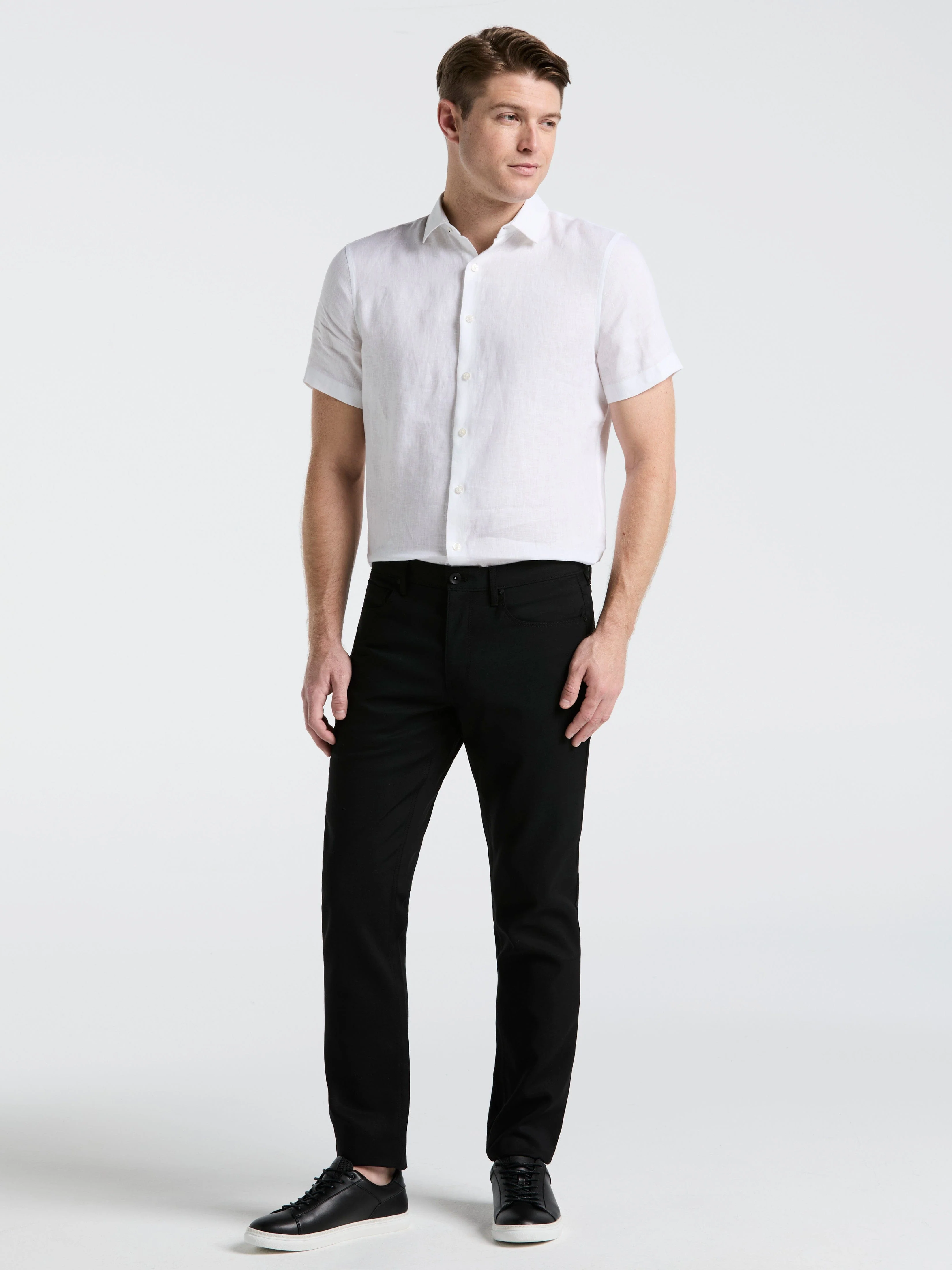 Slim Fit Double Cloth 5-Pocket Pants - Image 16
