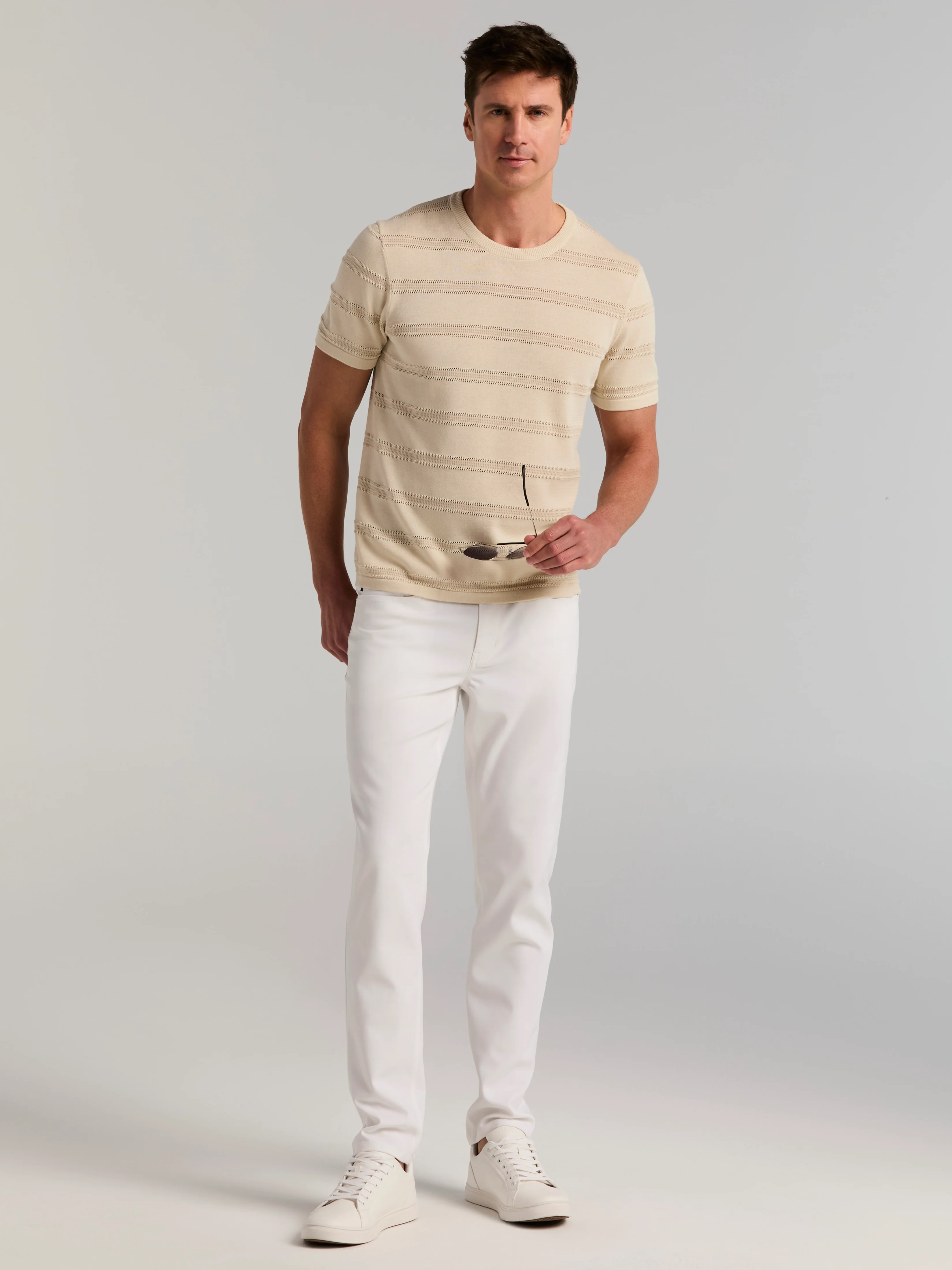 Slim Fit Double Cloth 5-Pocket Pants - Image 5