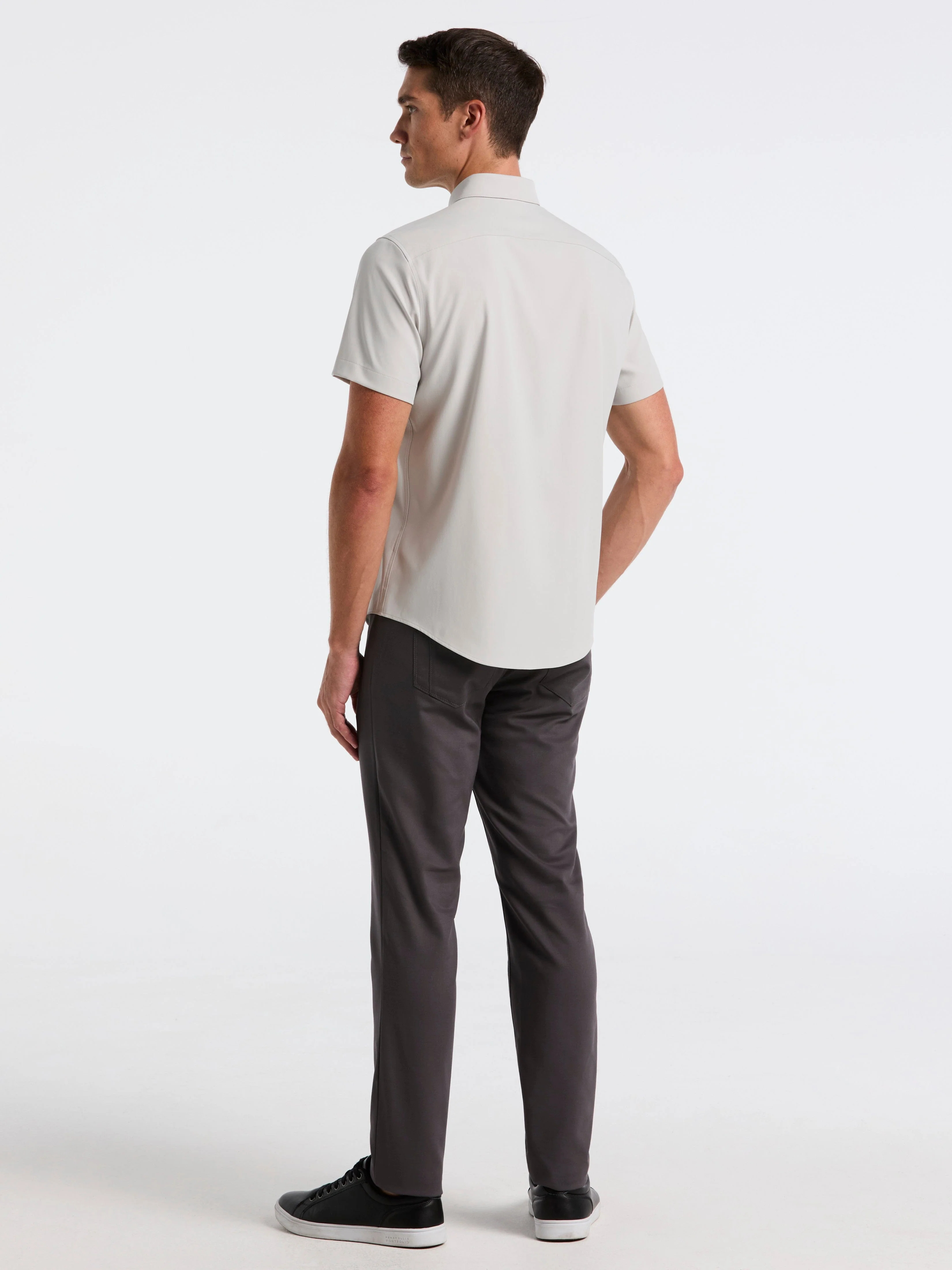 Slim Fit Double Cloth 5-Pocket Pants - Image 2