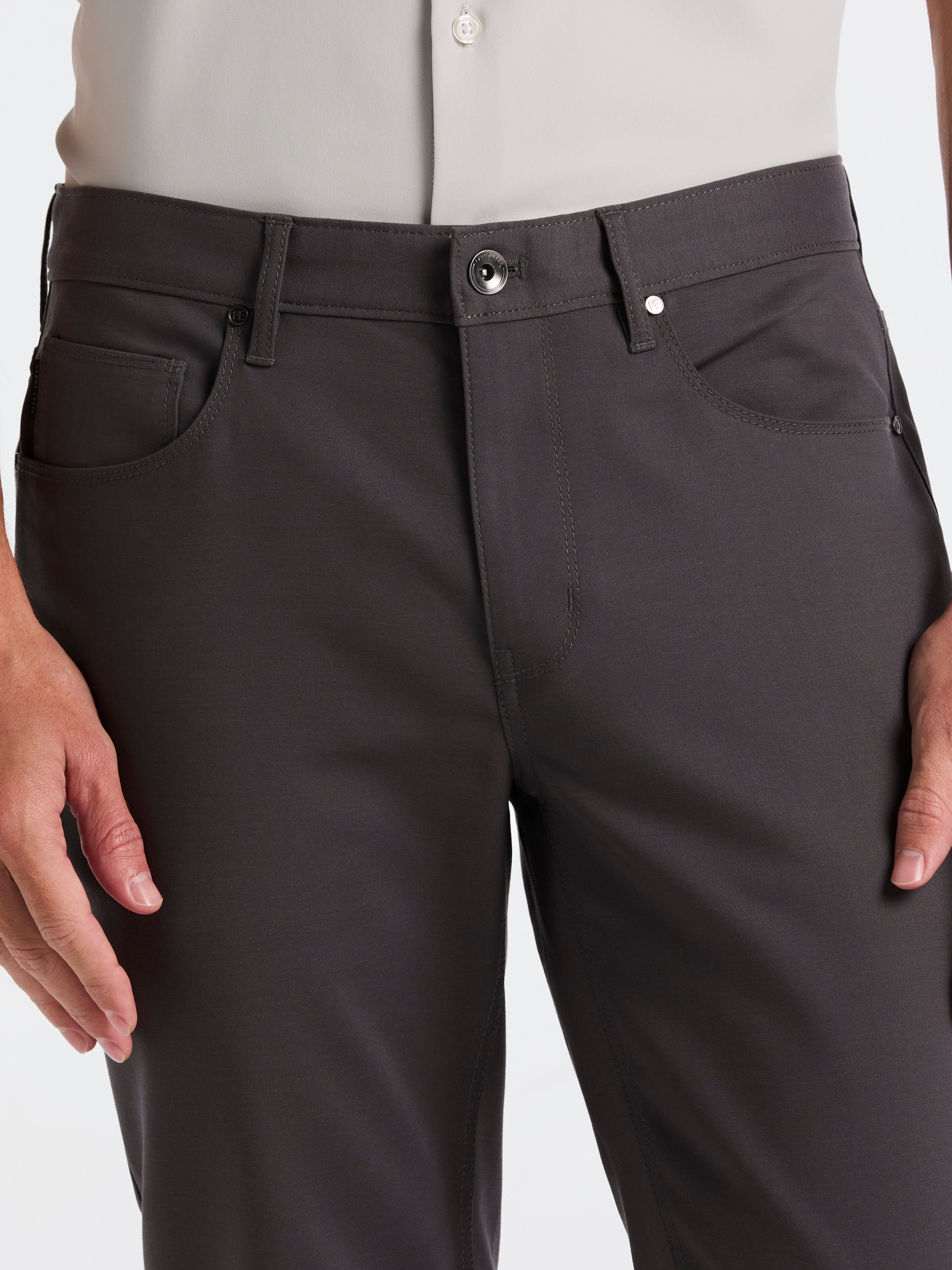 Slim Fit Double Cloth 5-Pocket Pants - Image 3