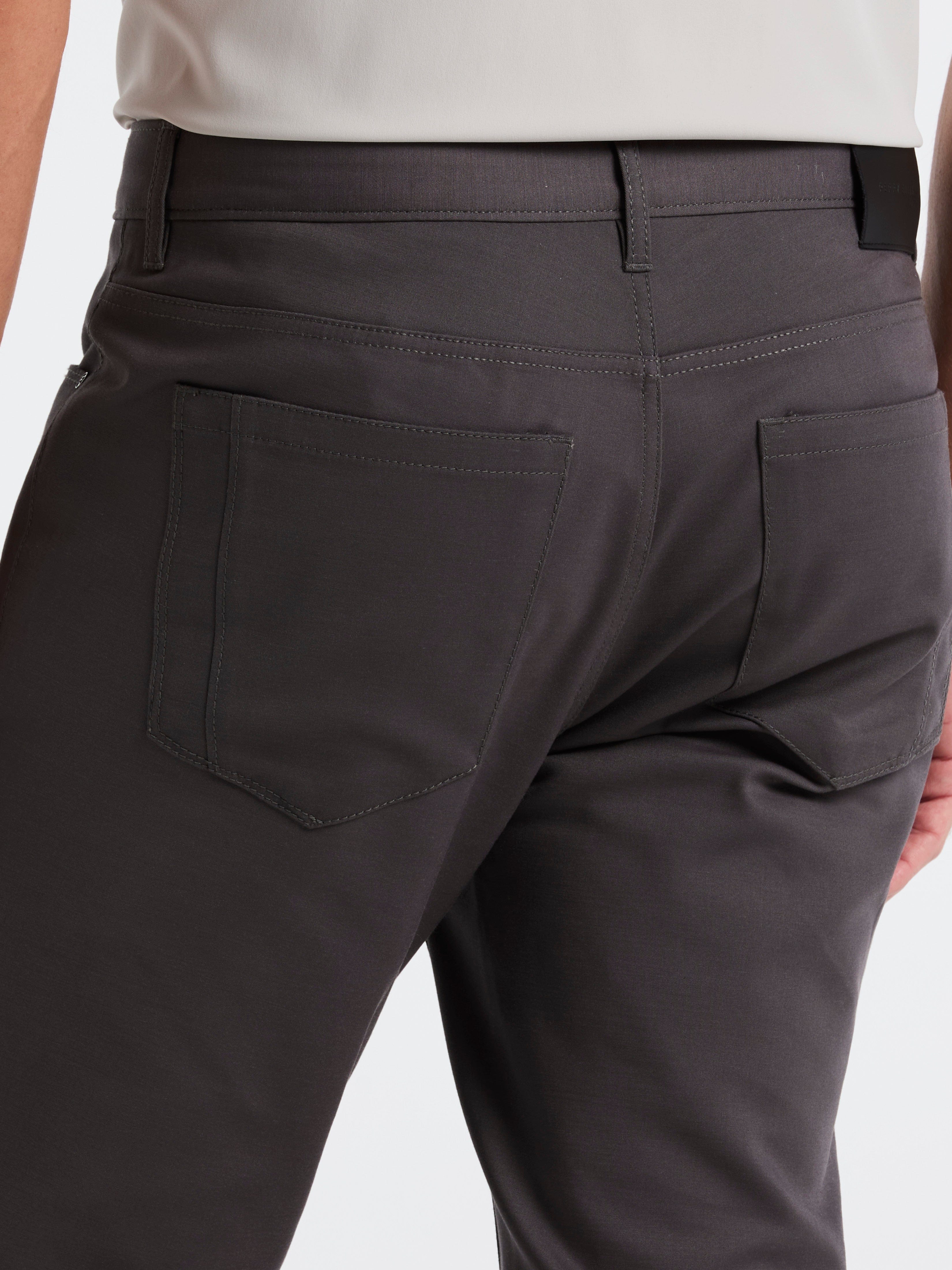 Slim Fit Double Cloth 5-Pocket Pants - Image 4