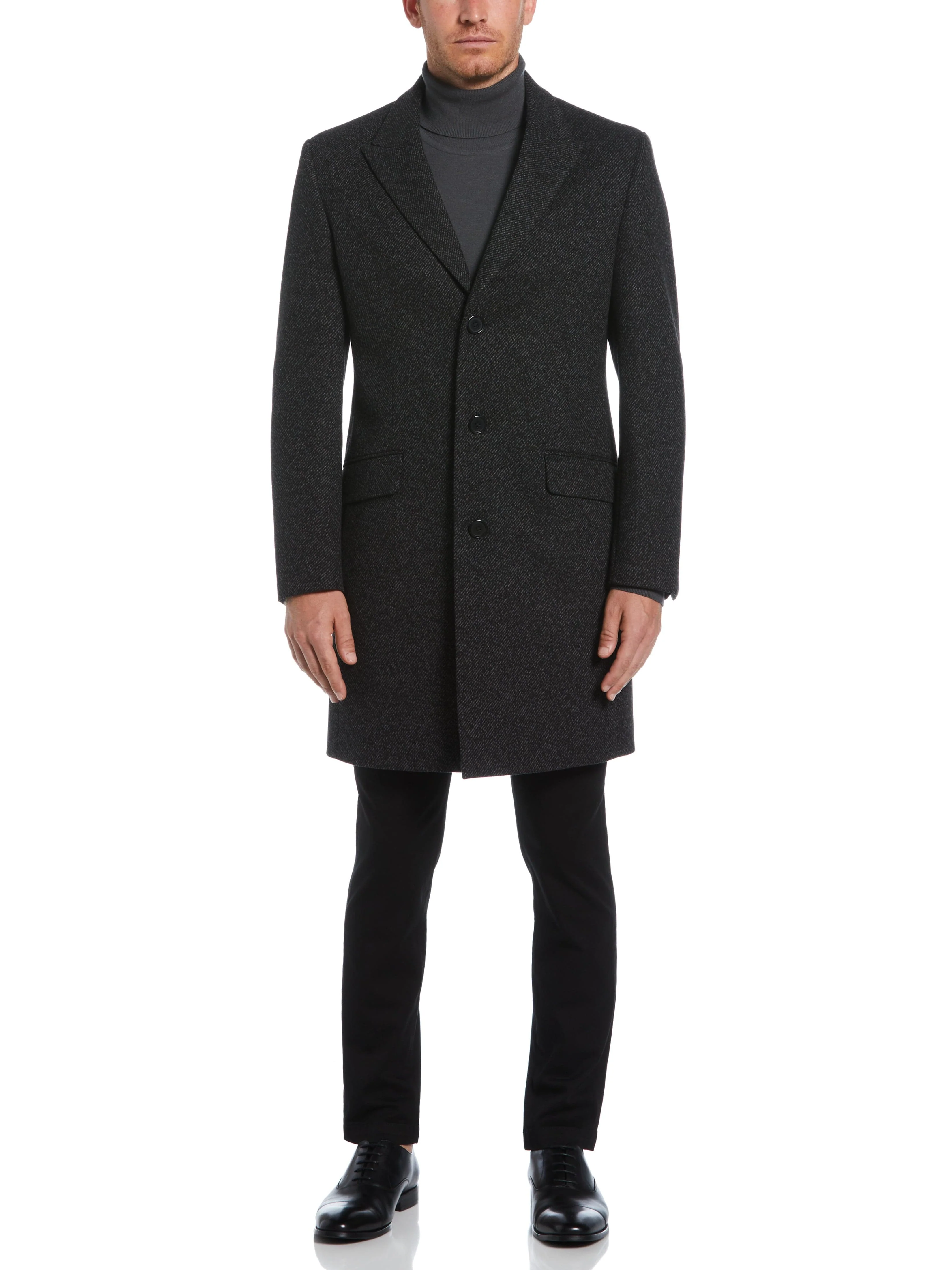 Ezra Single Breasted 3 Button Overcoat