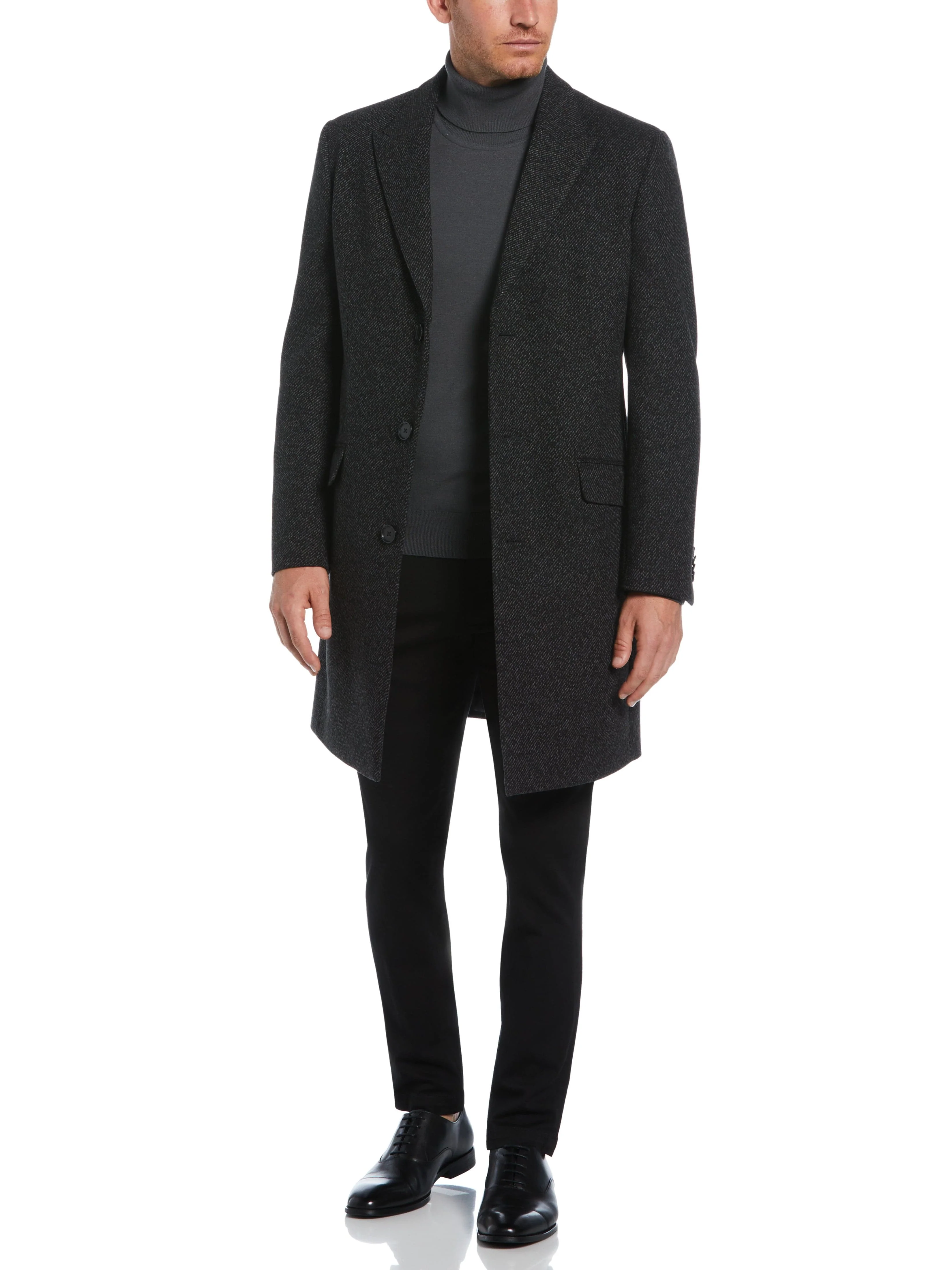 Ezra Single Breasted 3 Button Overcoat - Image 2