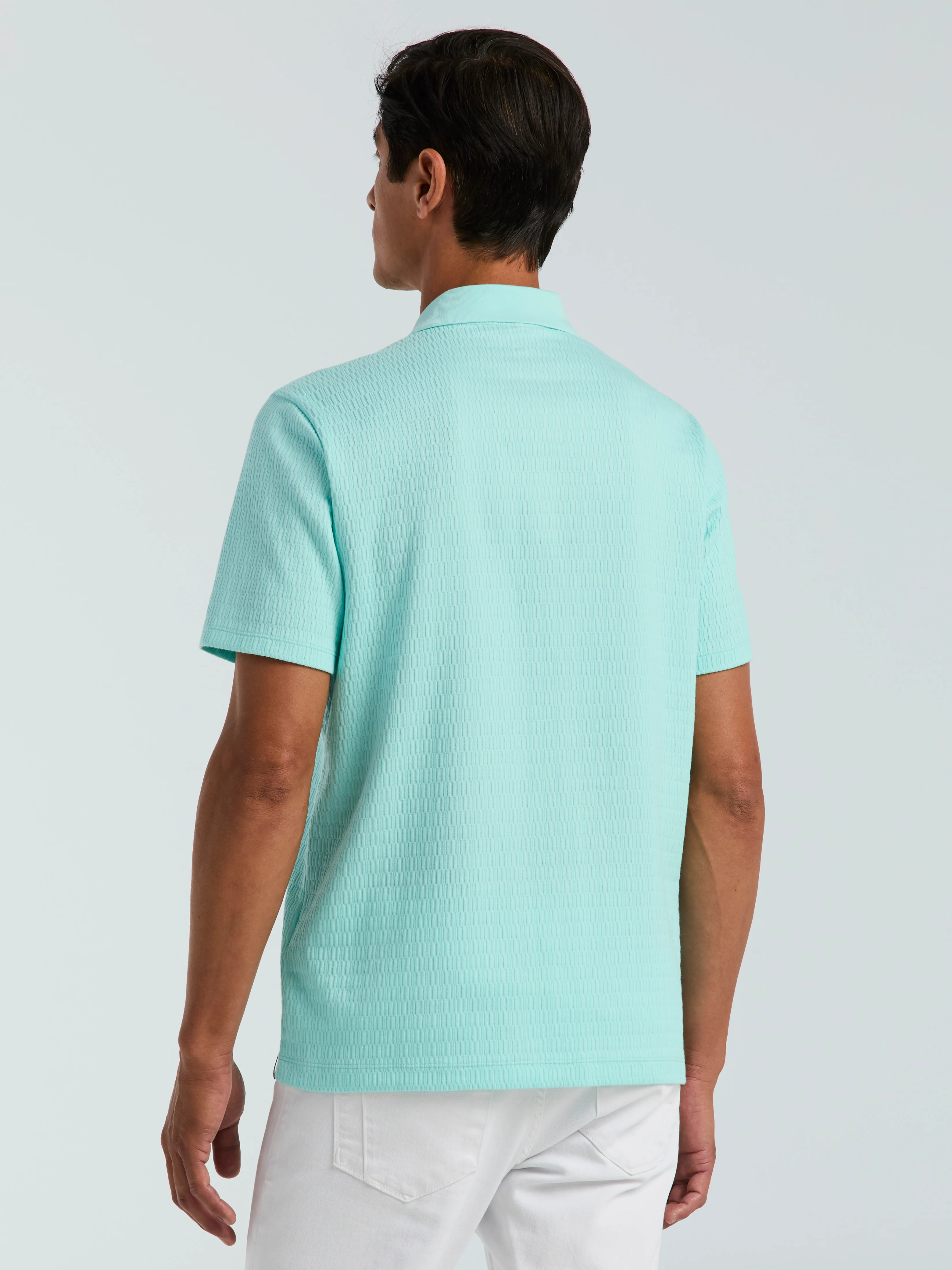 Geometric Jacquard Polo - Image 4
