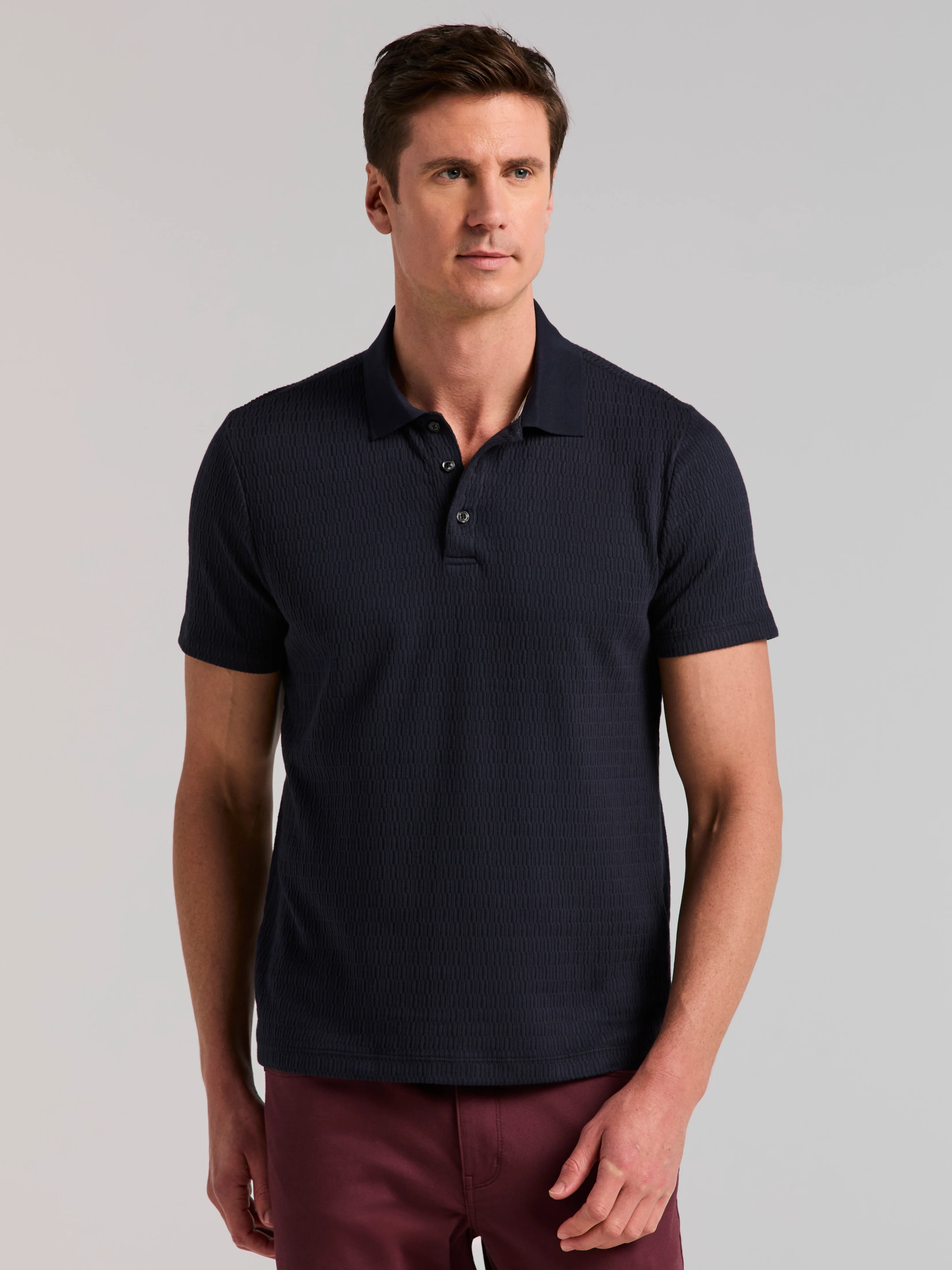 Geometric Jacquard Polo - Image 6