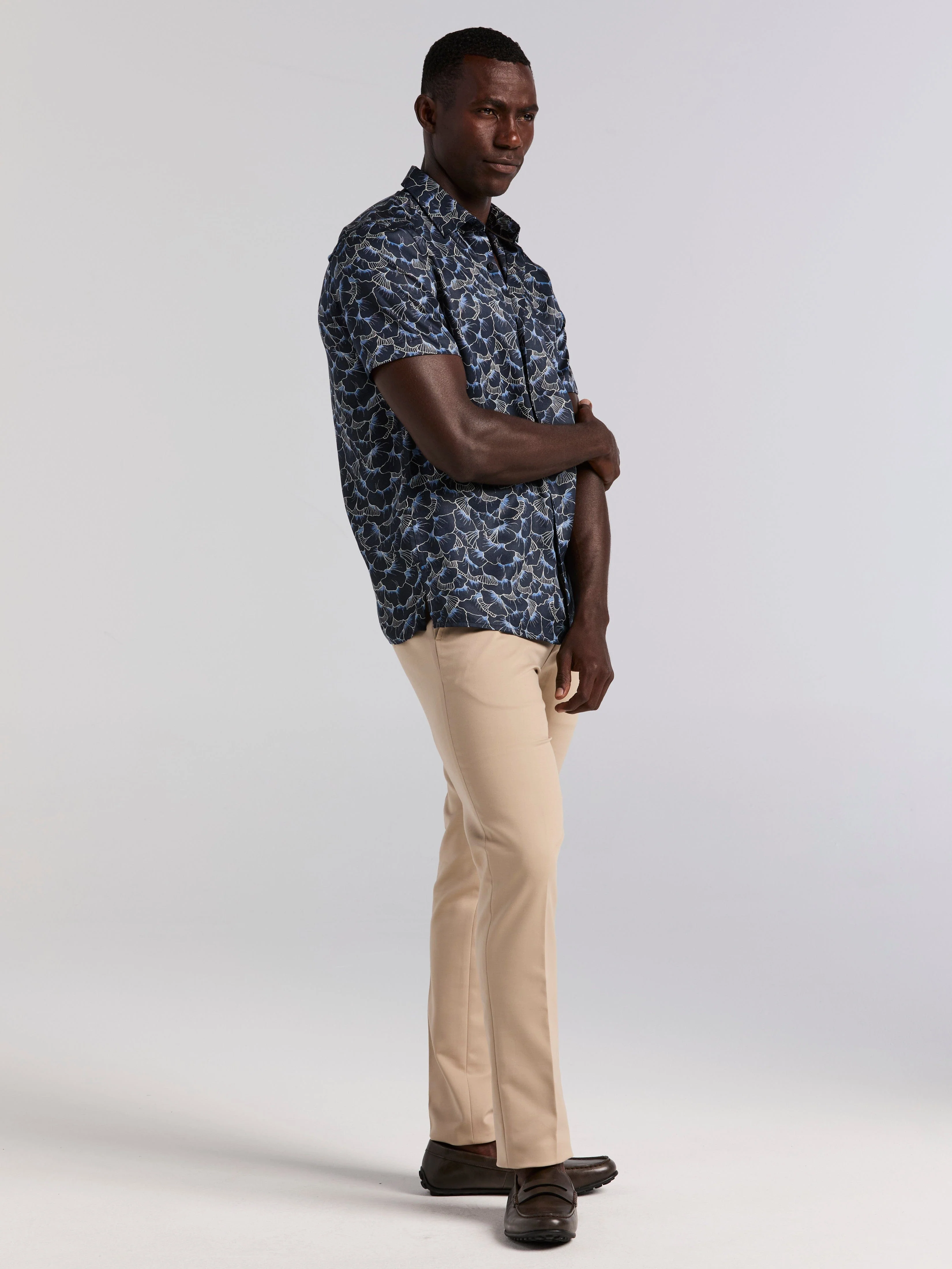 Ginko Print Short Sleeve Shirt - Image 4