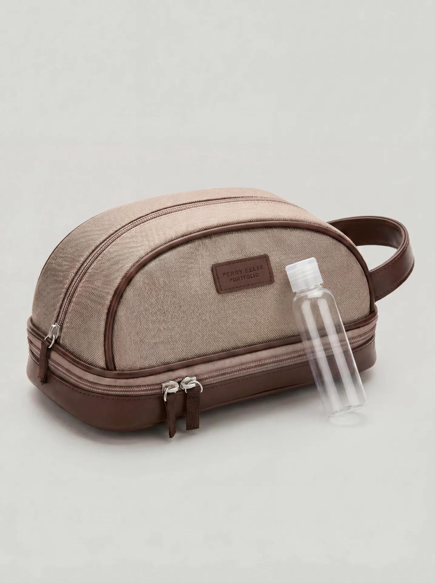 Khaki Travel Toiletry Bag