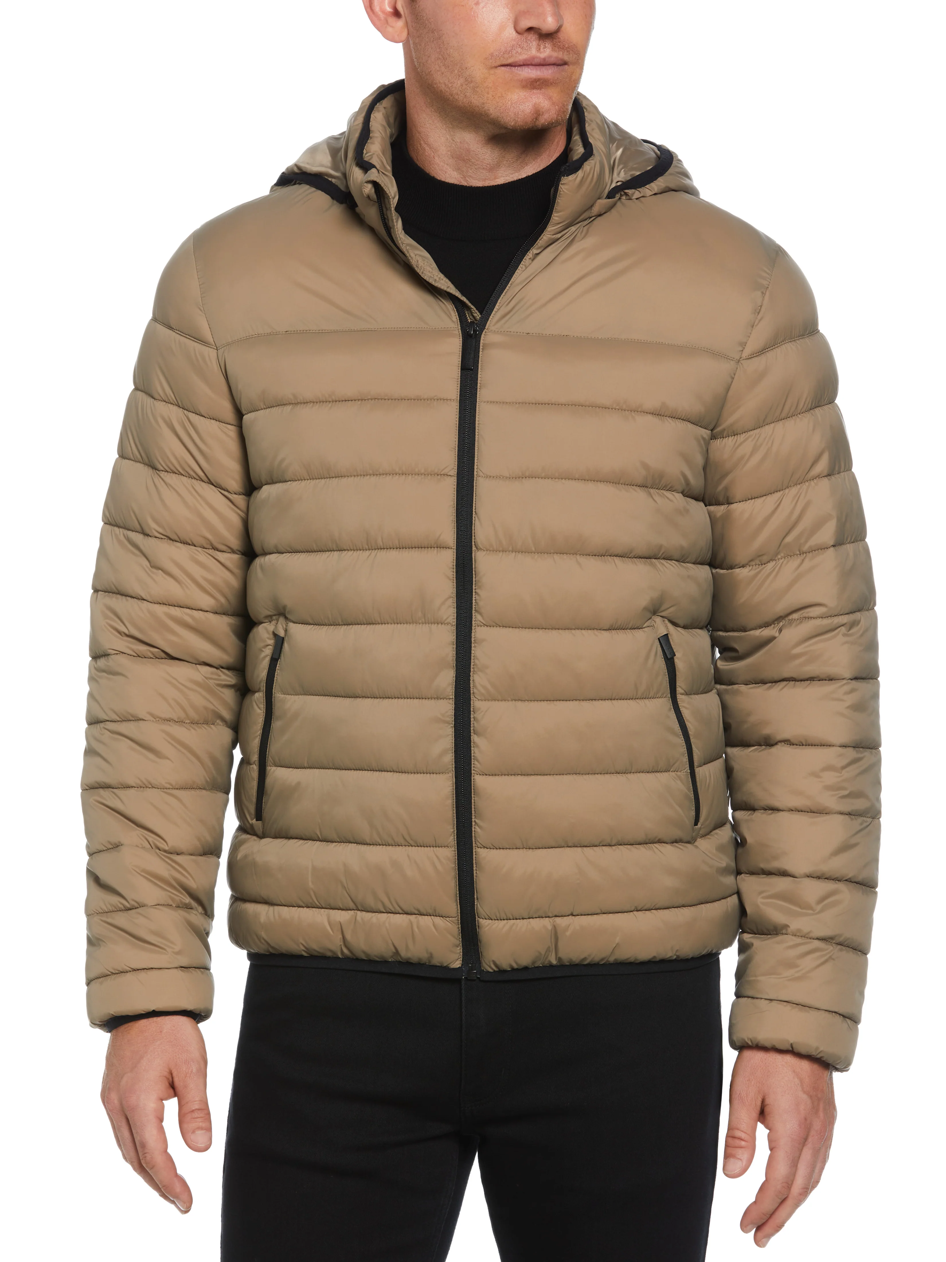 Lightweight Hooded Puffer Jacket
