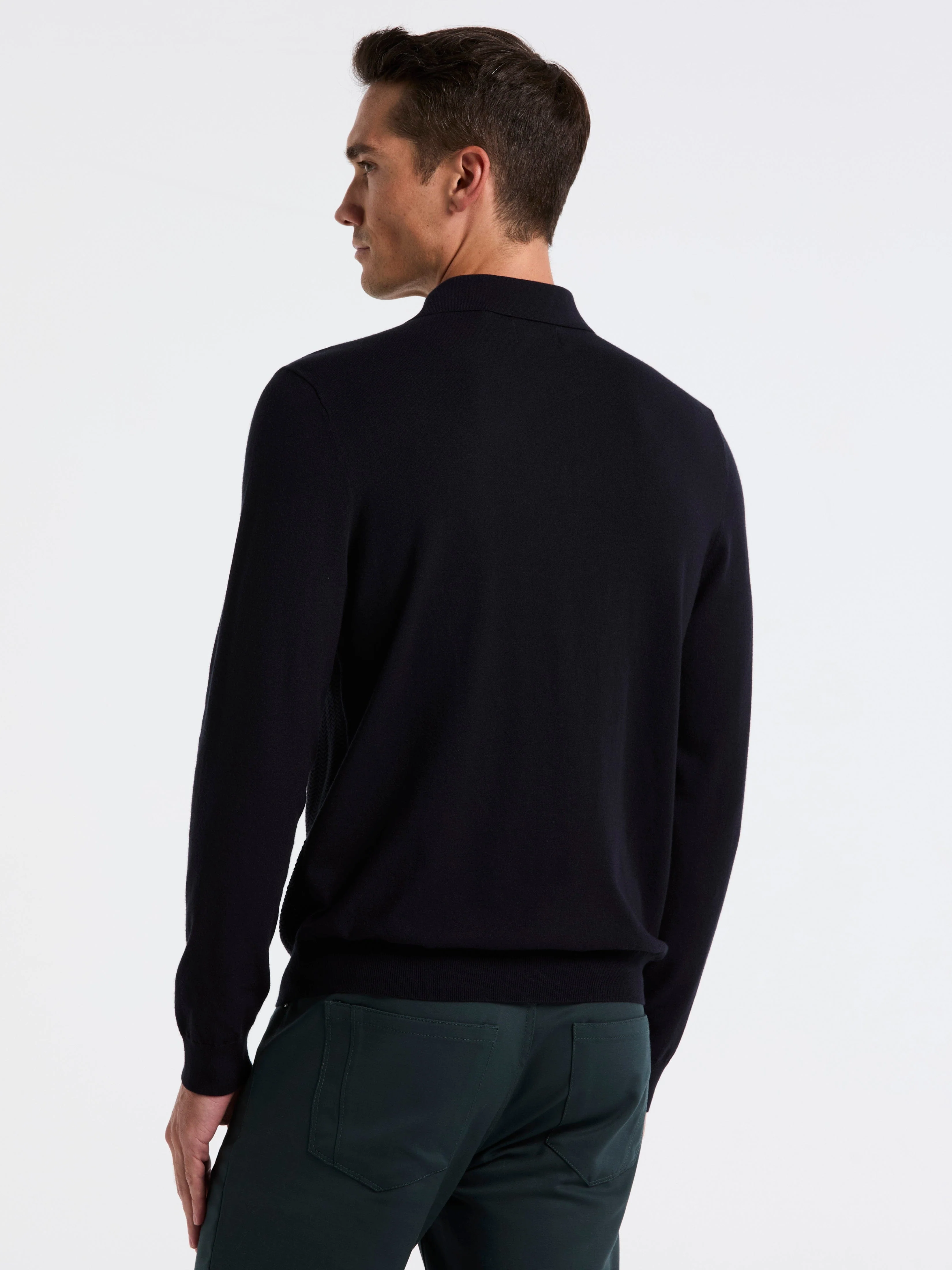 Long Sleeve Tech Polo Sweater - Image 7