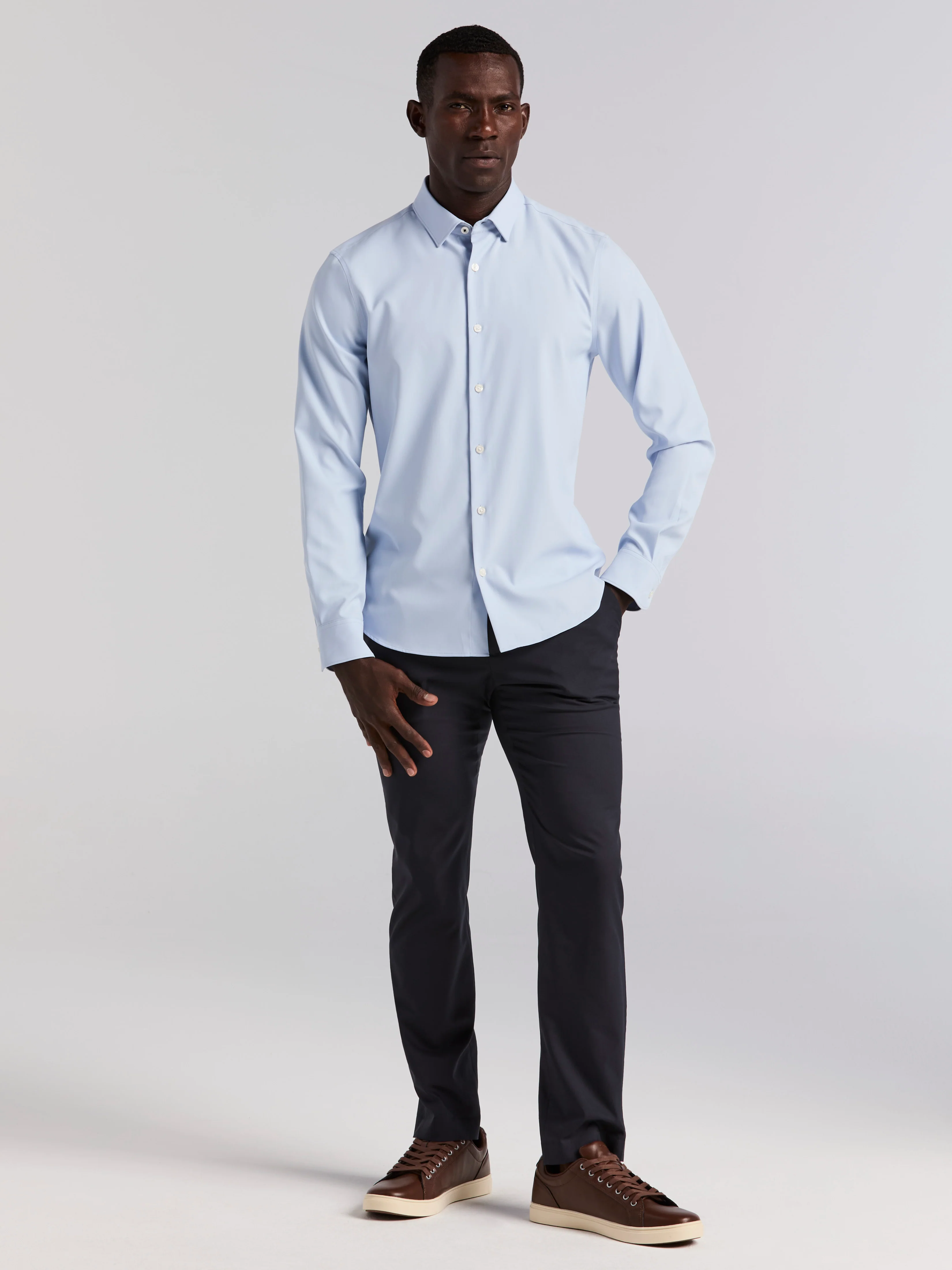 Untucked Slim Fit Total Stretch Shirt - Image 25