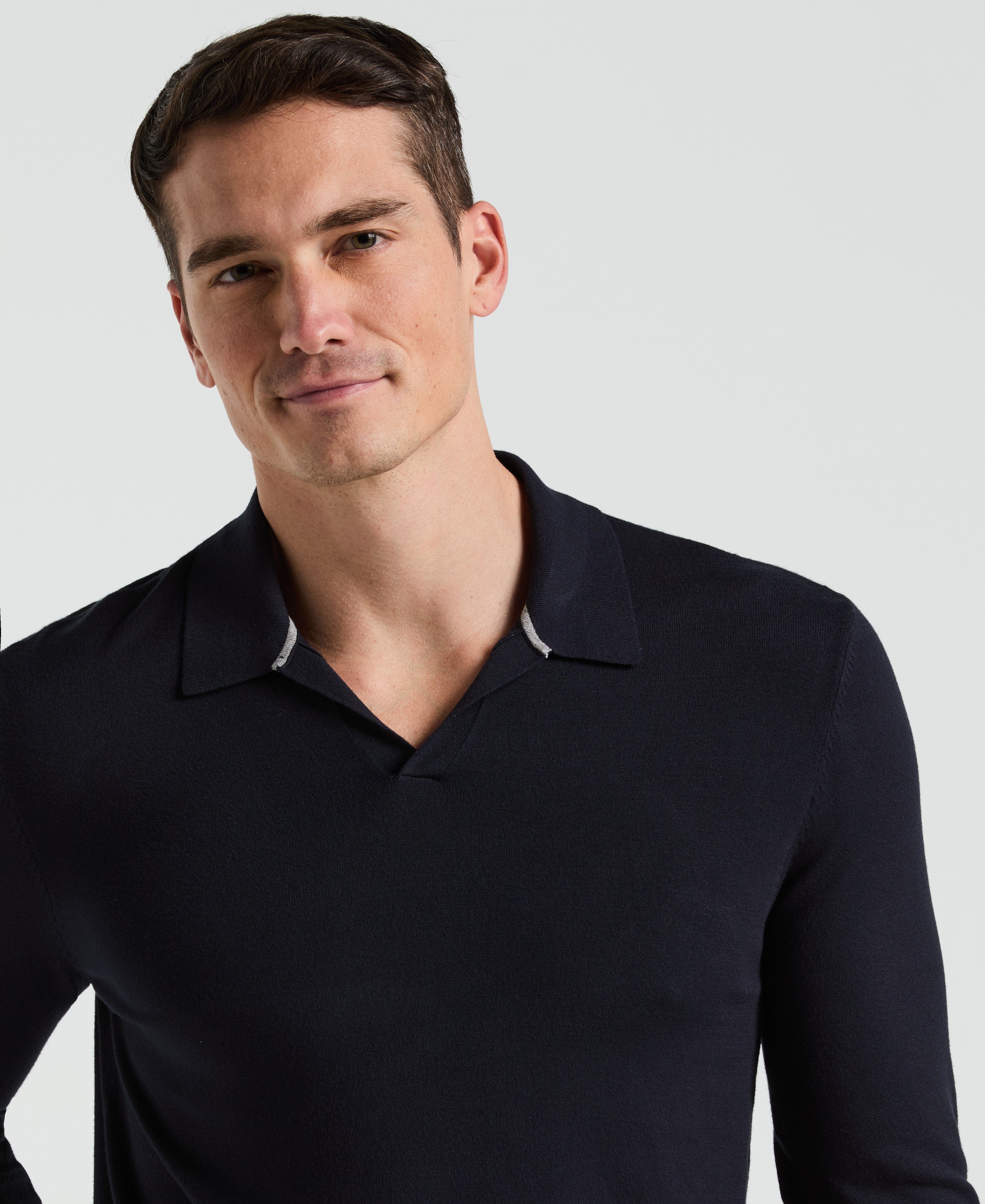 Open Polo Sweater - Image 3
