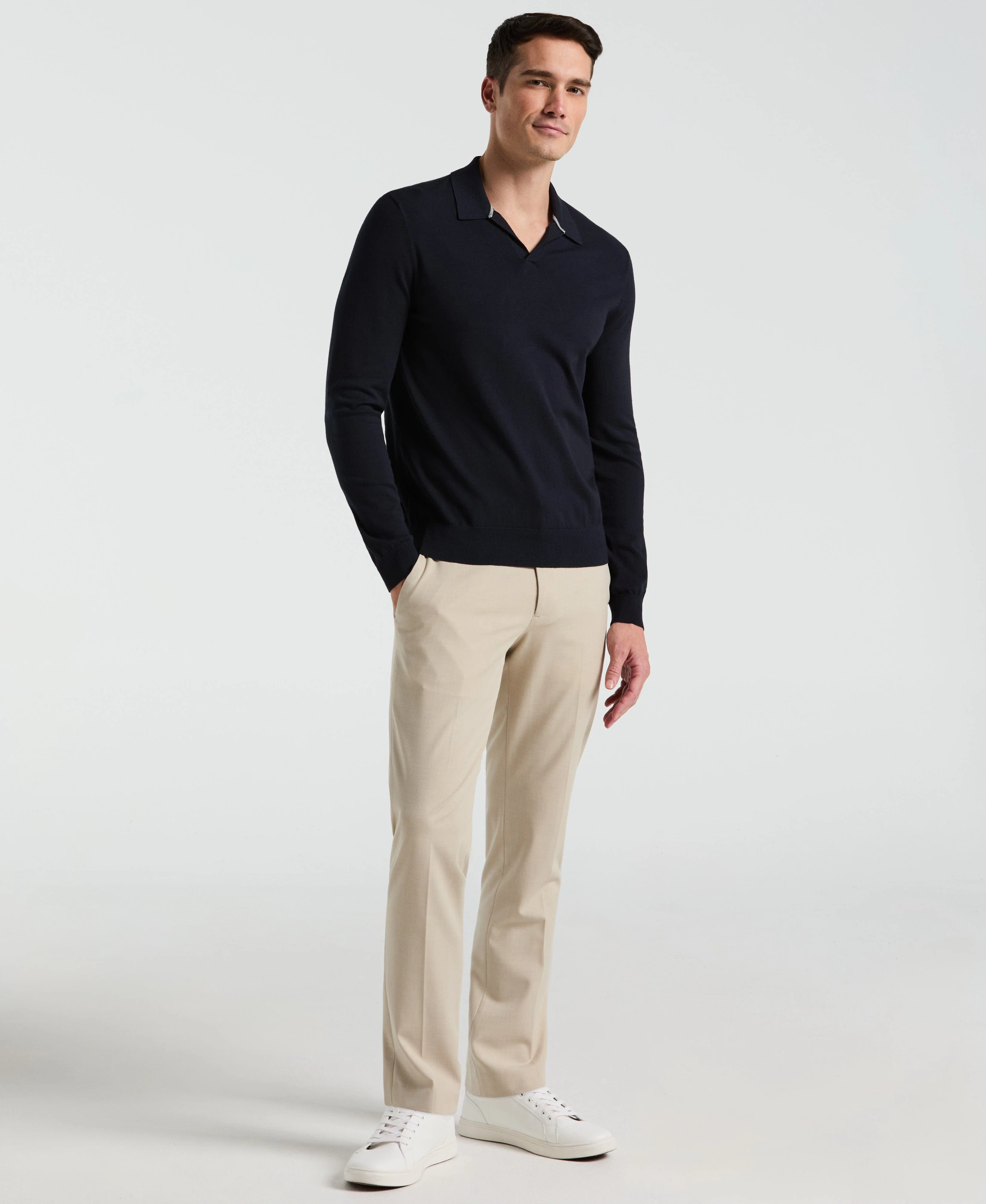 Open Polo Sweater - Image 4