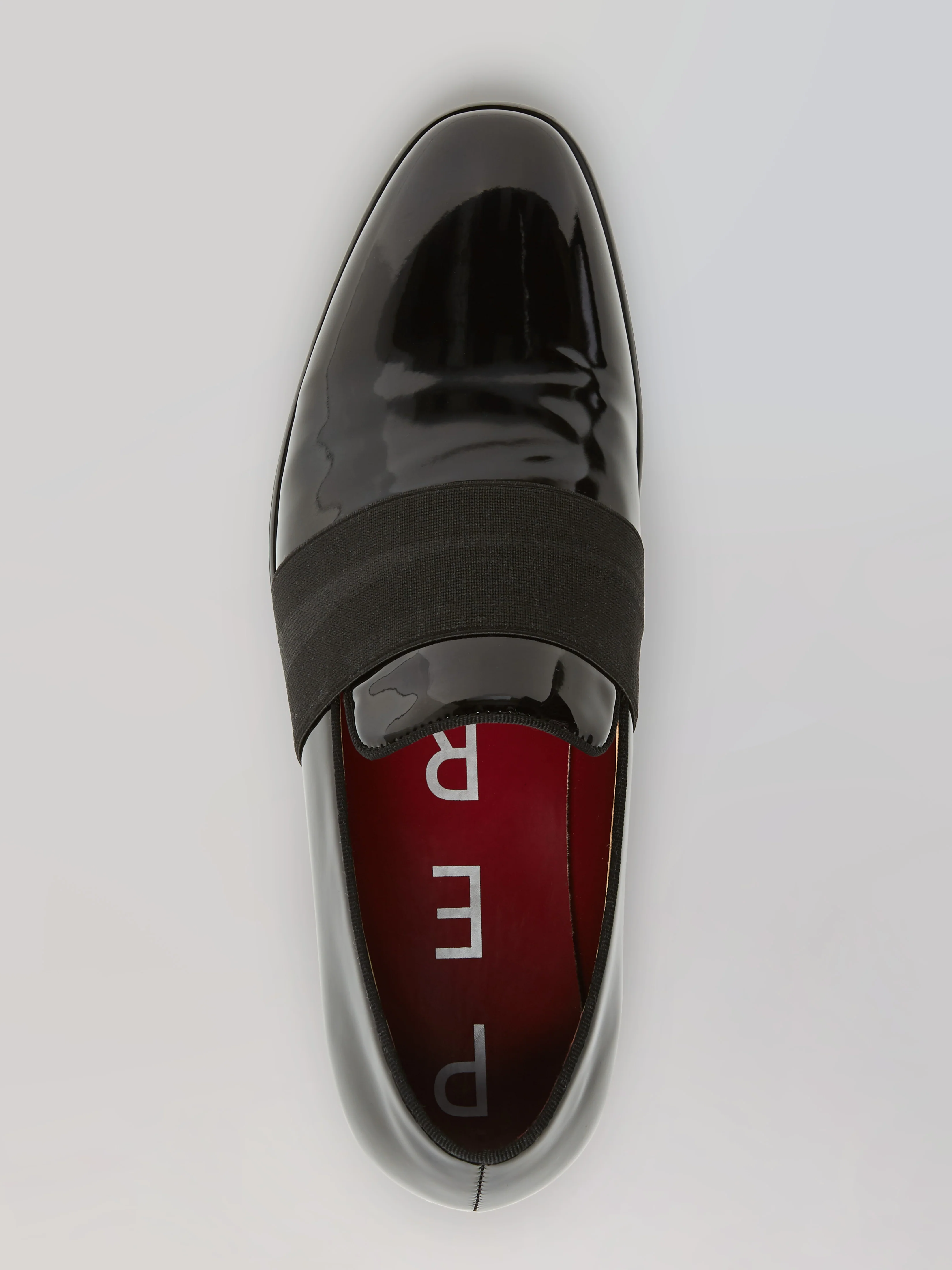 Patent Leather Slip-On Dress Shoe with Band - Image 3