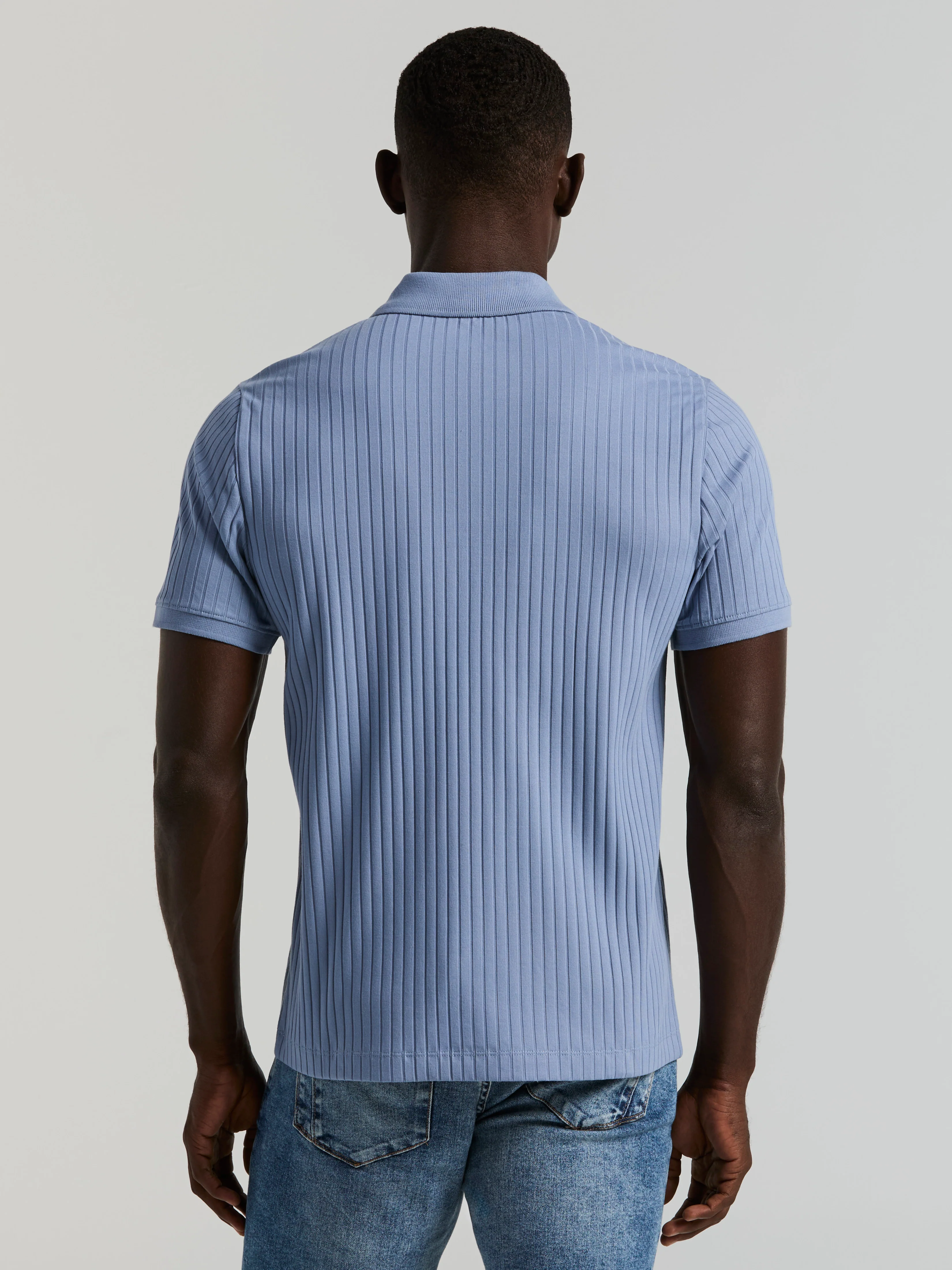 Quarter Zip Ribbed Polo - Image 40