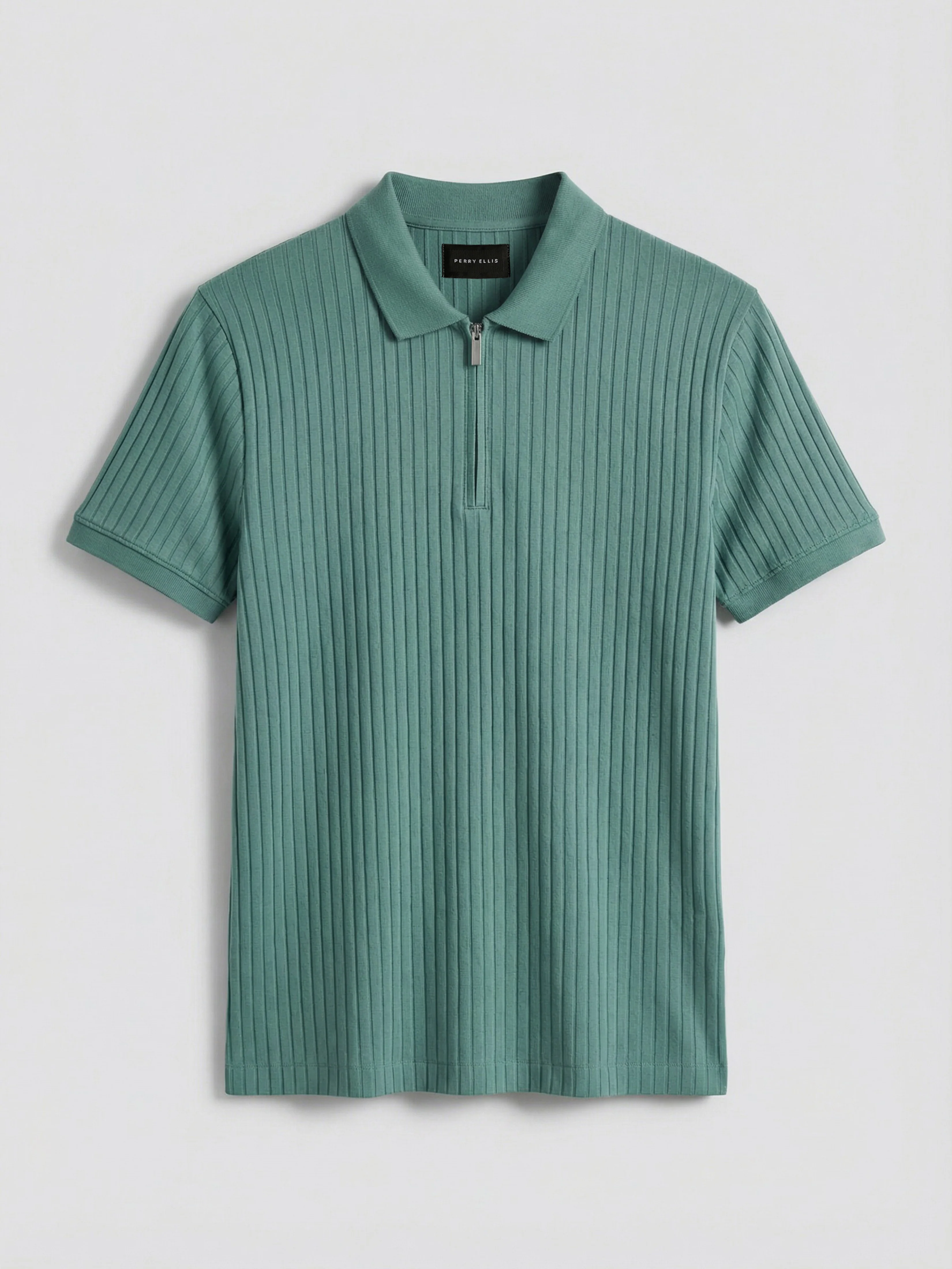 Quarter Zip Ribbed Polo - Image 55