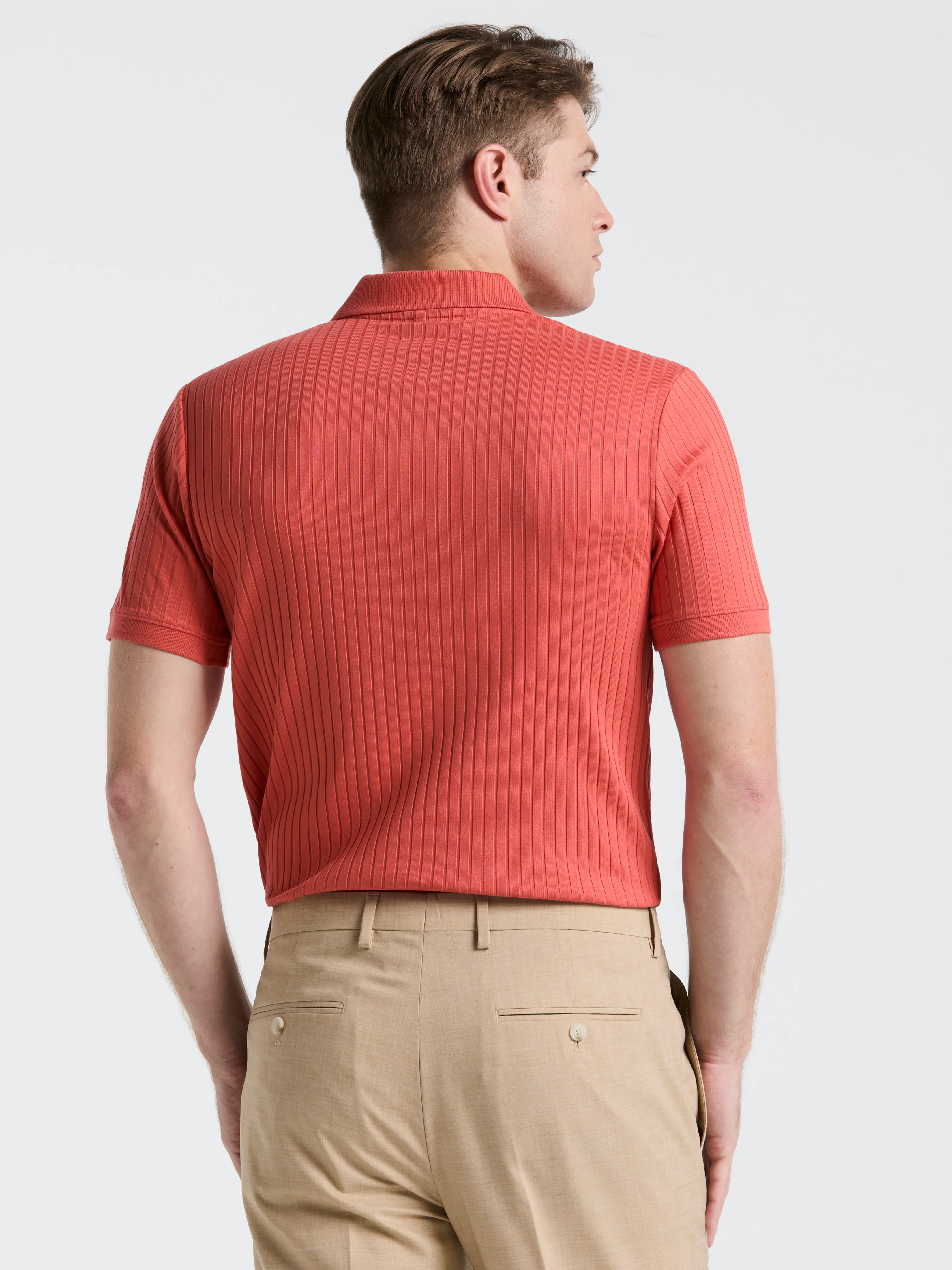 Quarter Zip Ribbed Polo - Image 16