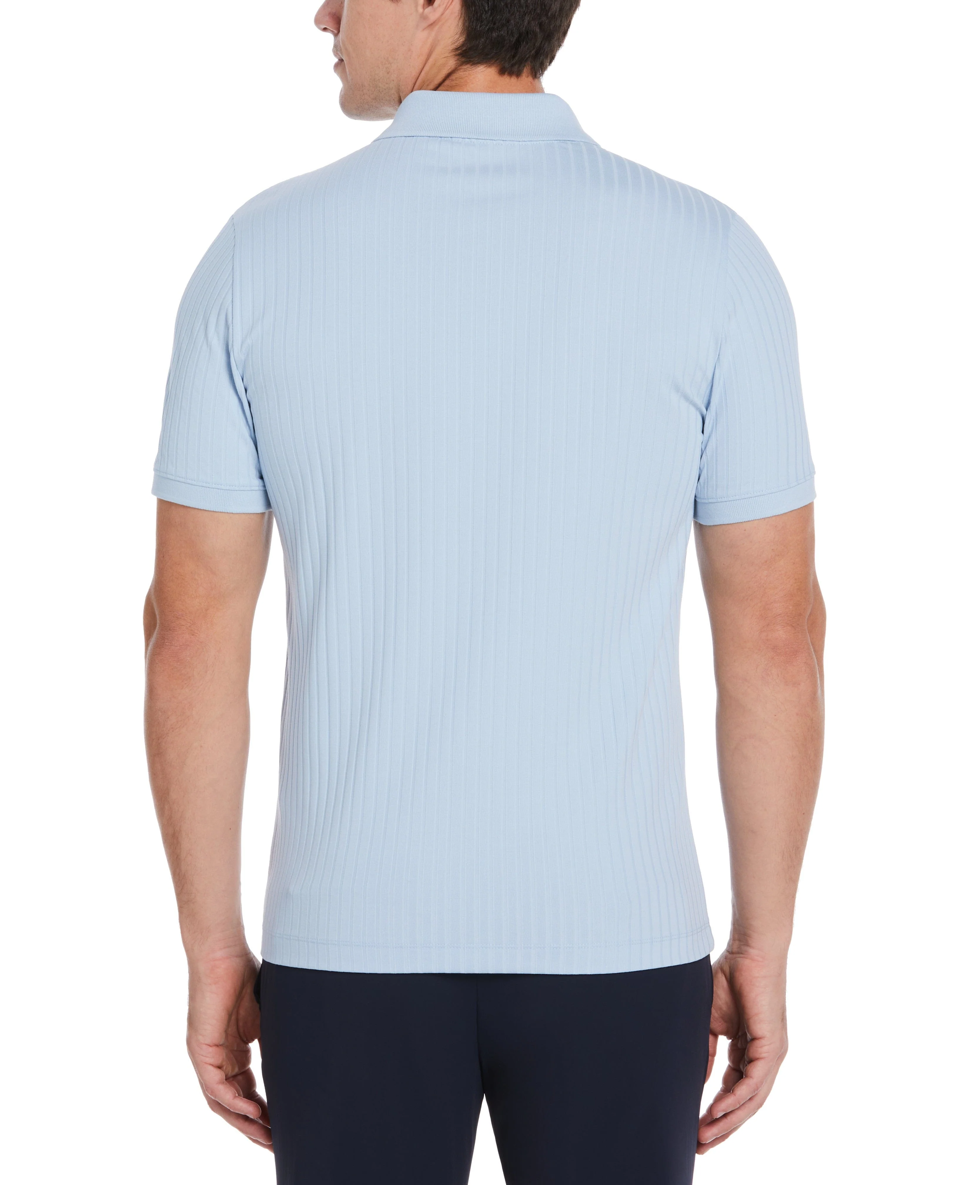 Quarter Zip Ribbed Polo - Image 2