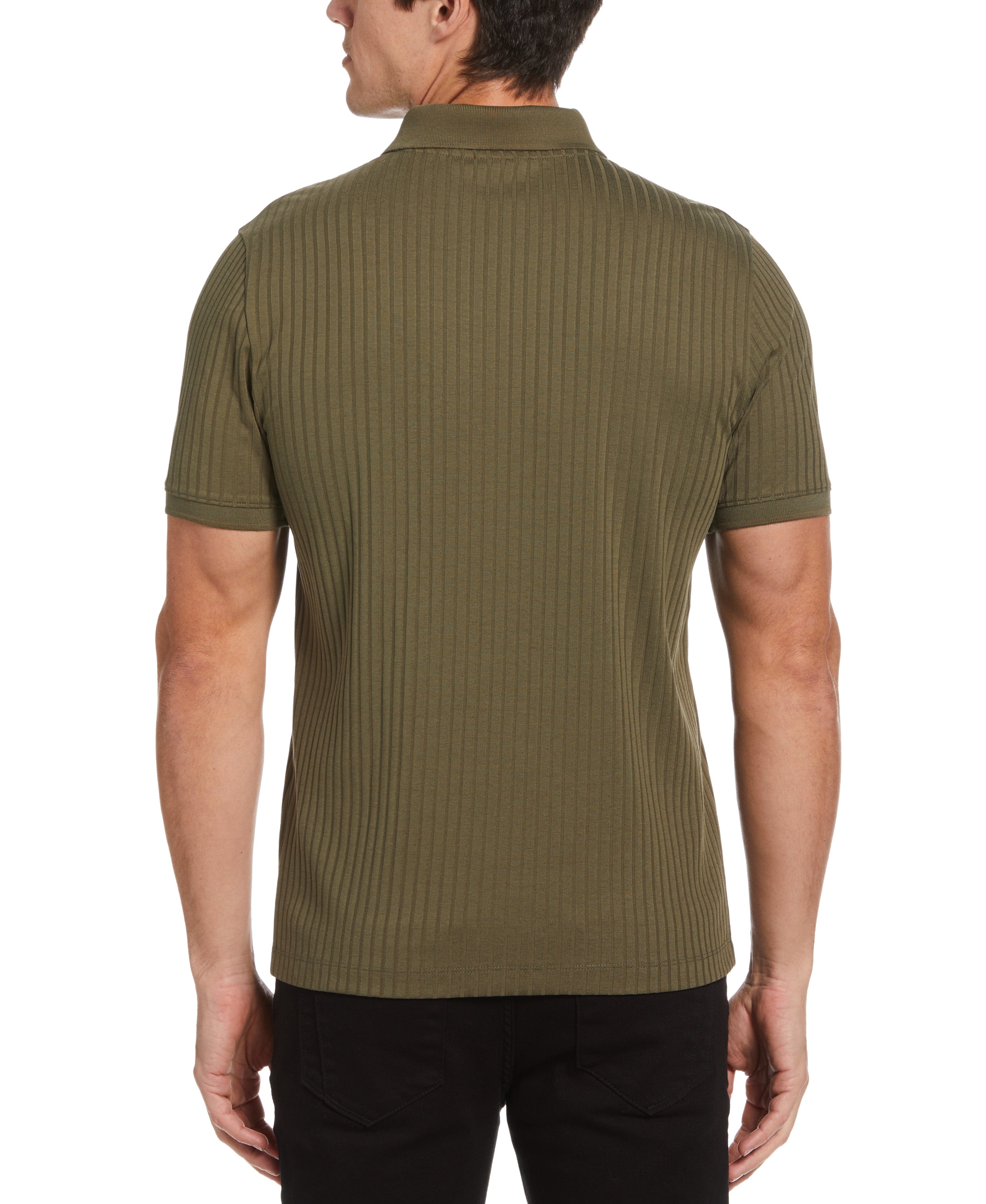 Quarter Zip Ribbed Polo - Image 2