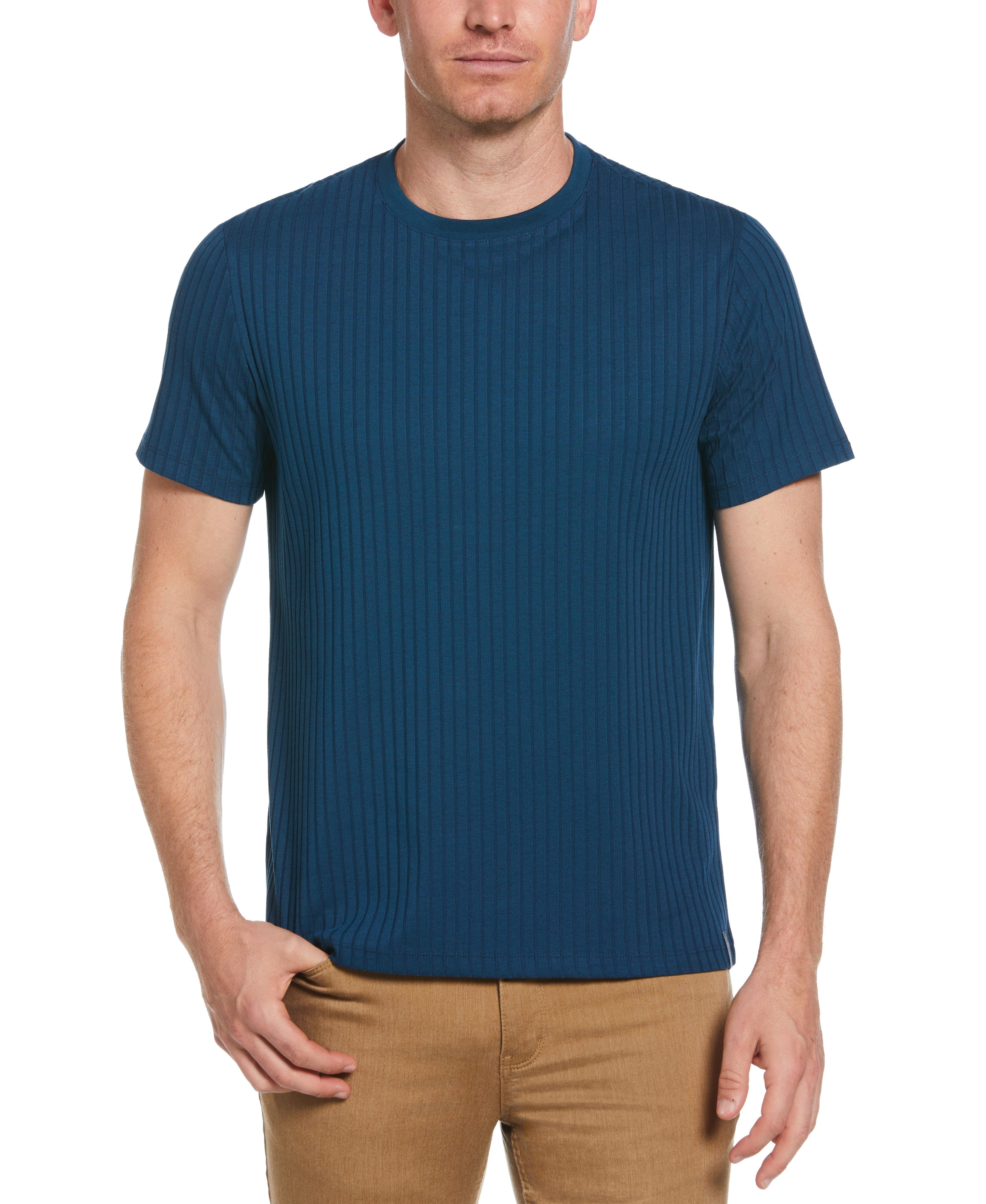 Ribbed Crew Neck Tee