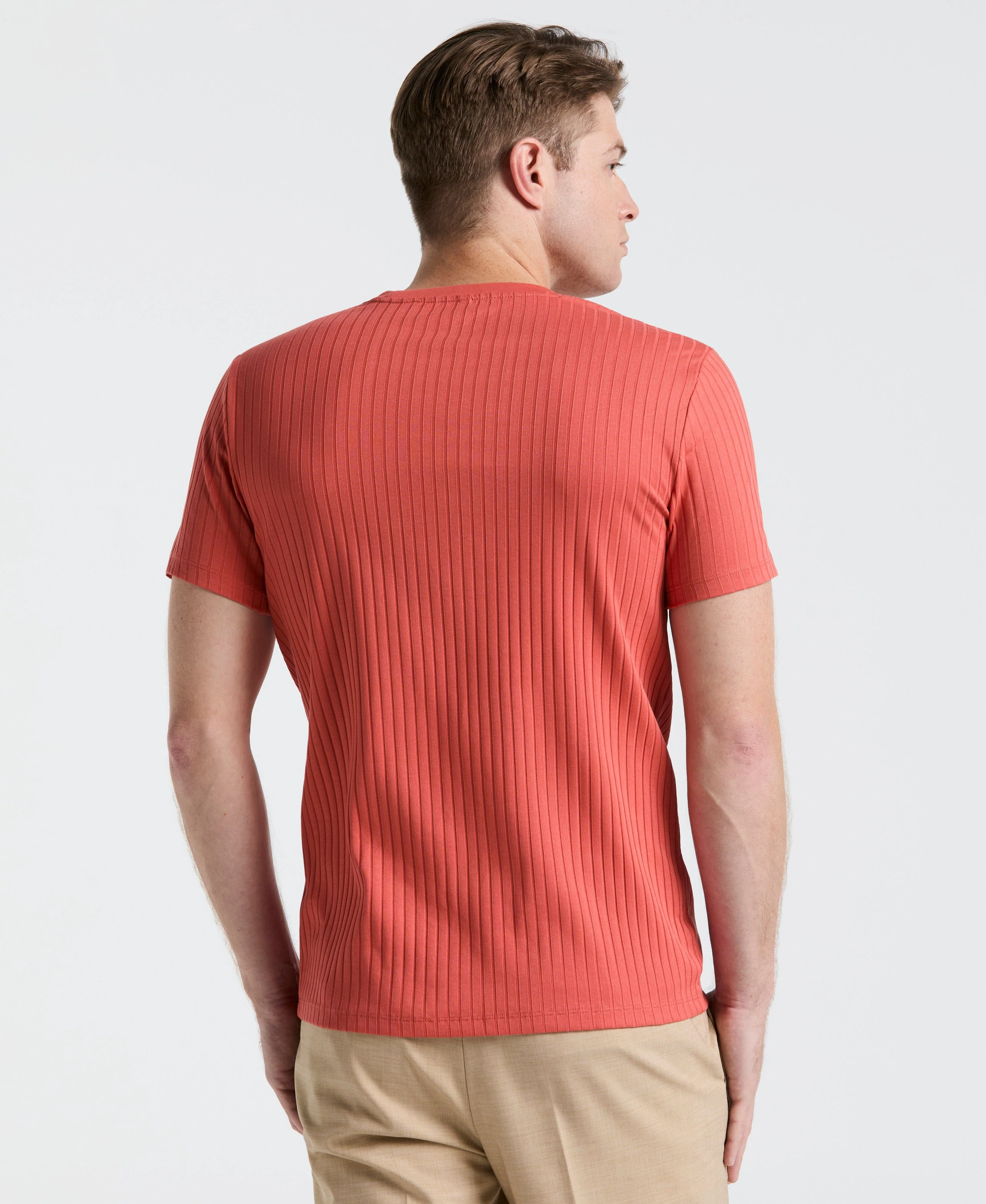 Ribbed Crew Neck Tee - Image 2