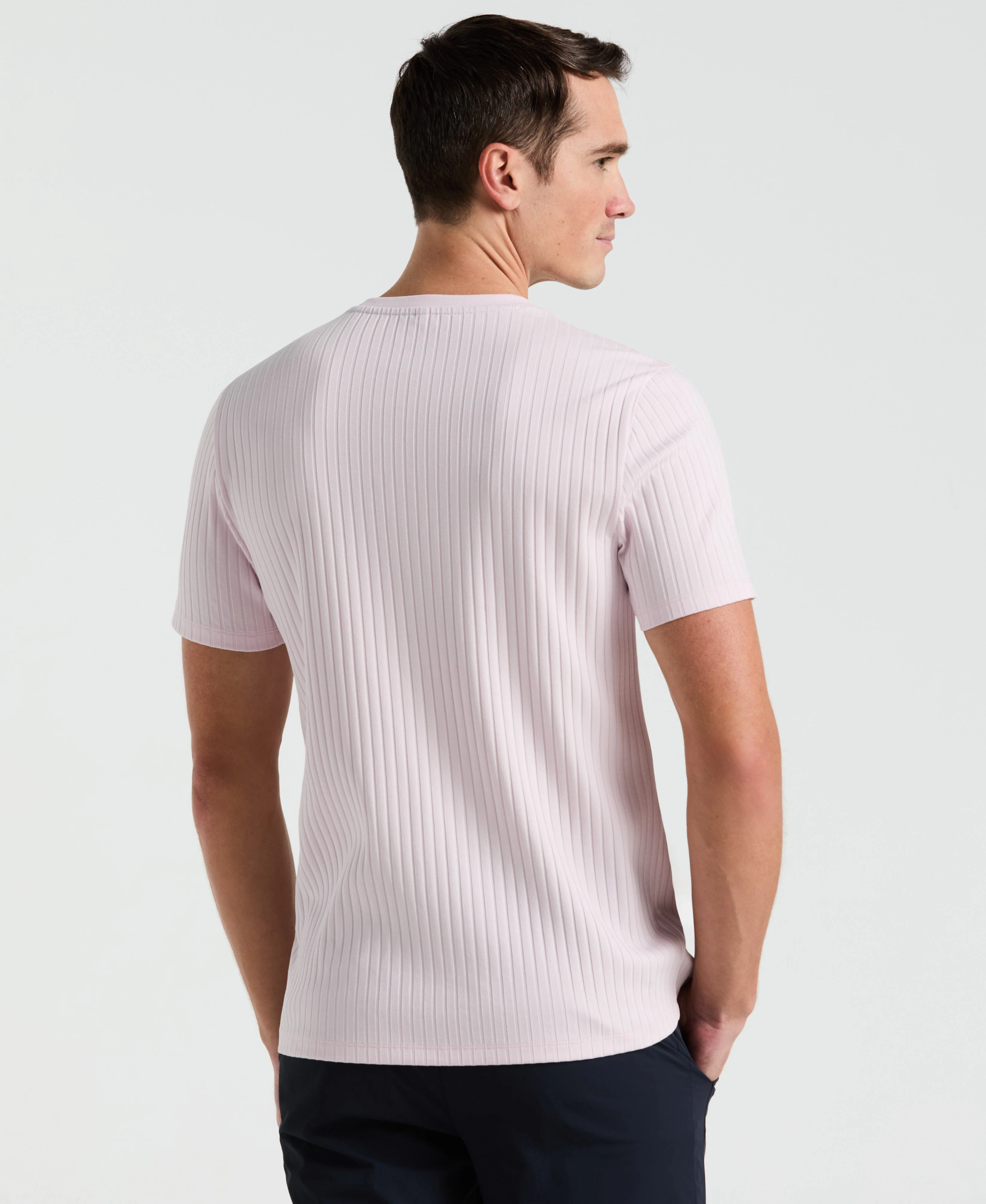 Ribbed Crew Neck Tee - Image 2