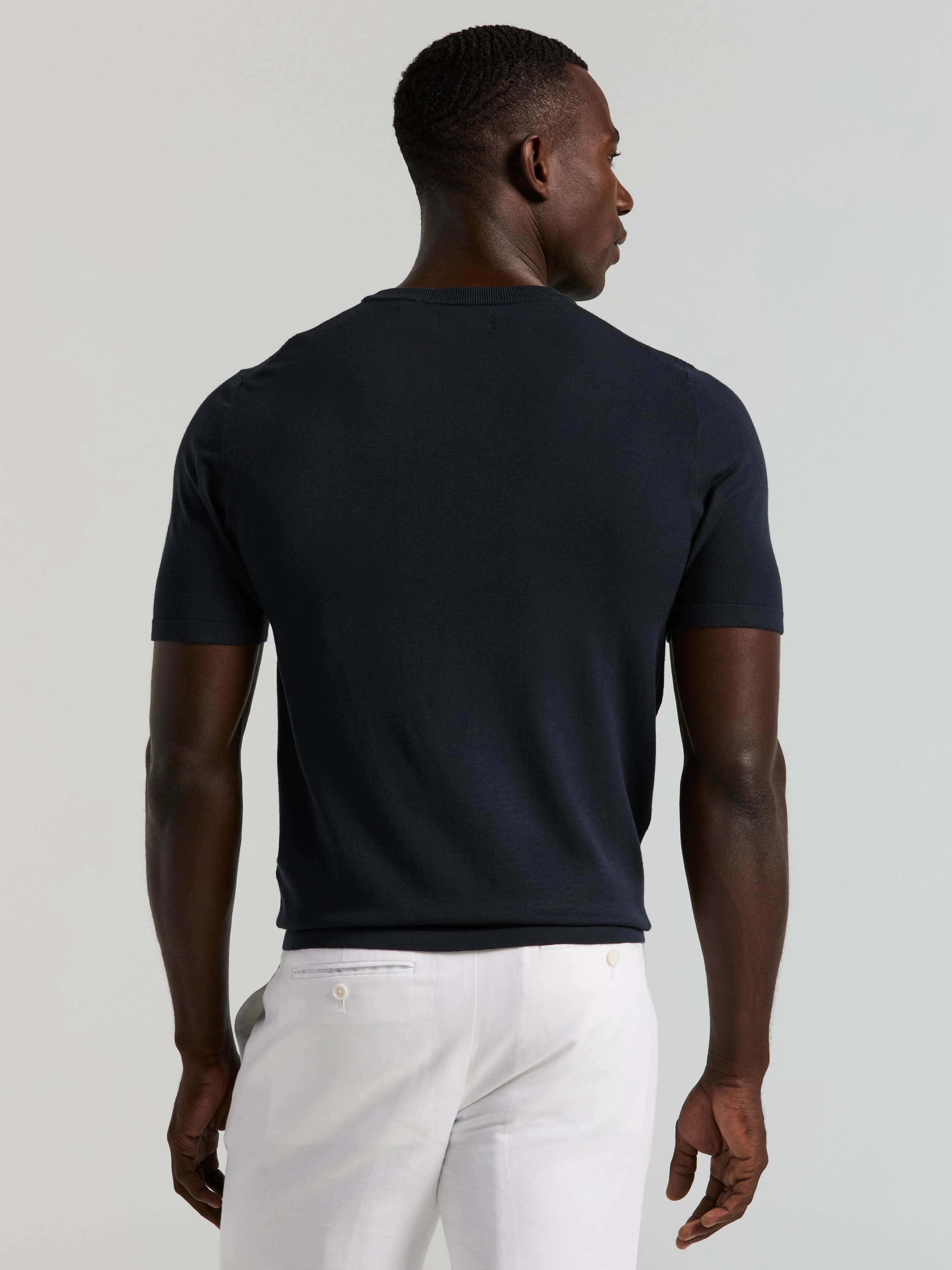 Geometric Textured Sweater Tee - Image 7