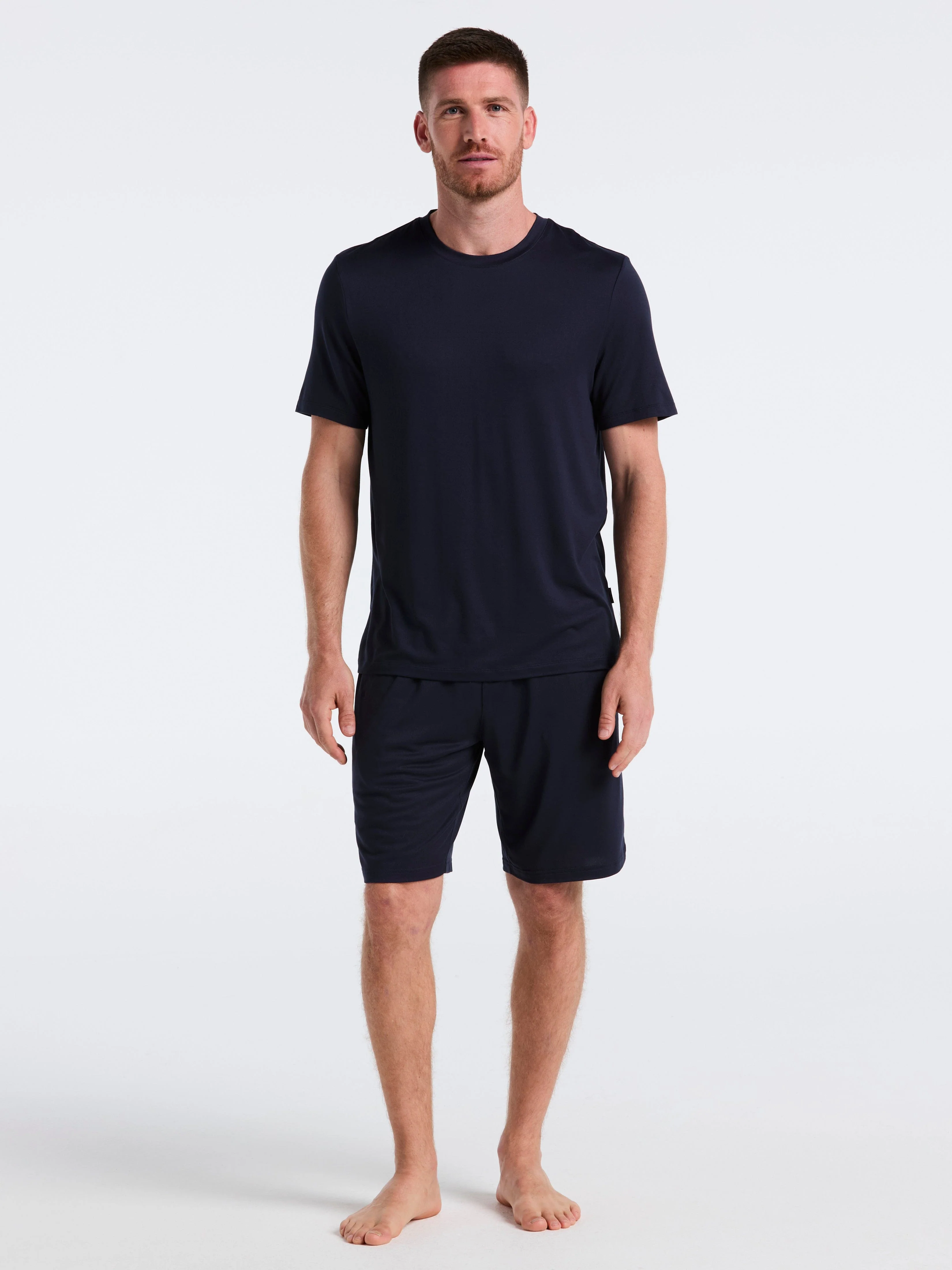 Short Sleeve Jersey Crew Neck Sleep Top - Image 8