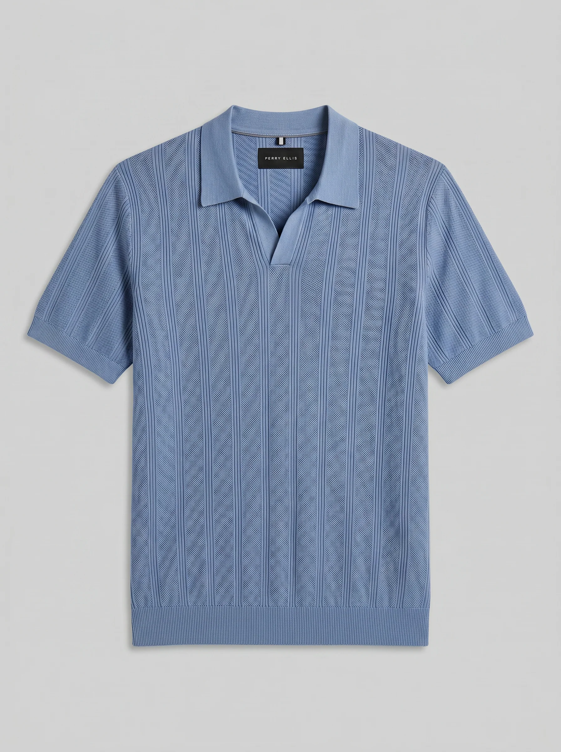 Mesh Stripe Sweater Polo - Image 6