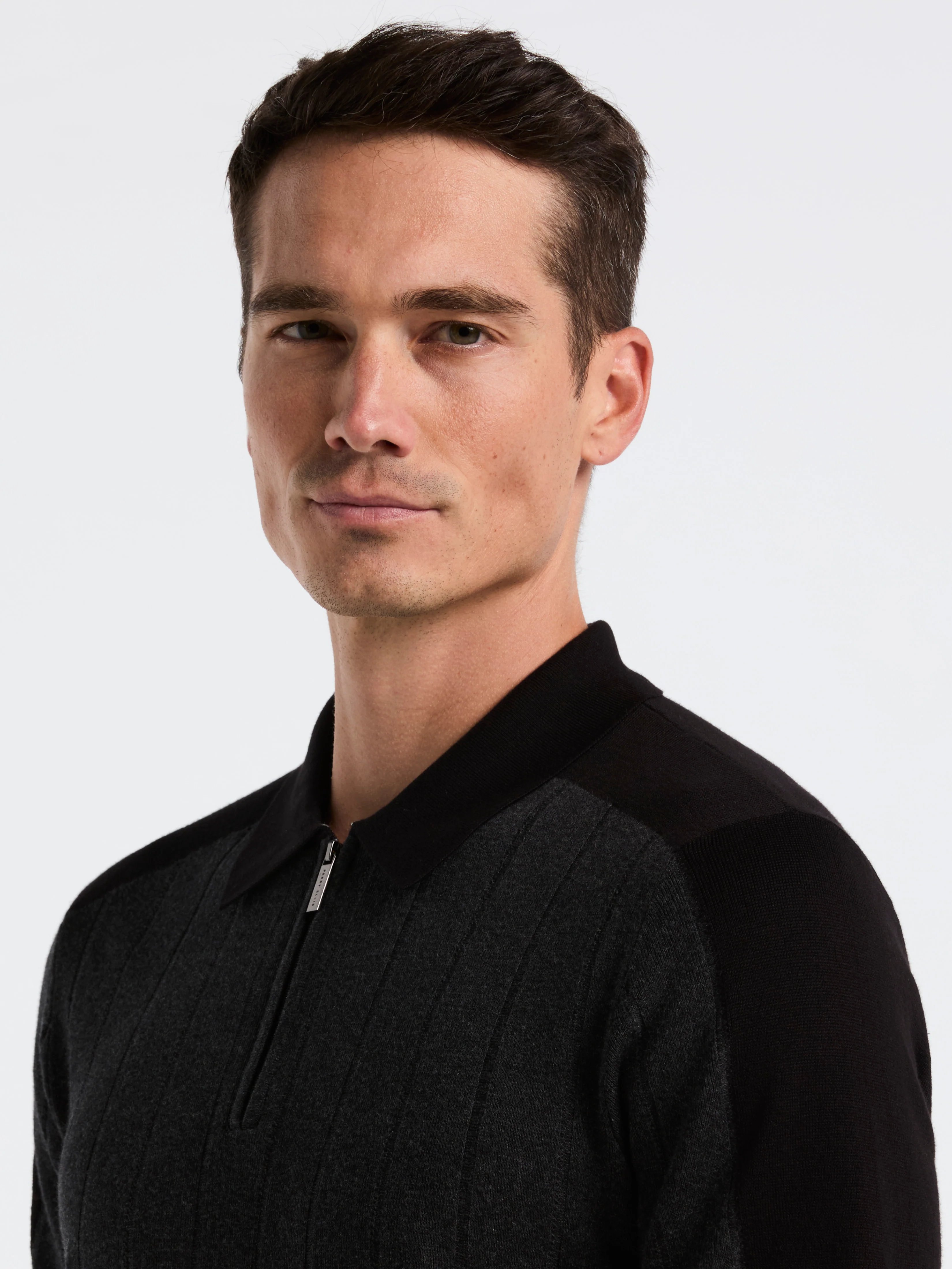 Short Sleeve Zip Polo Shirt - Image 5