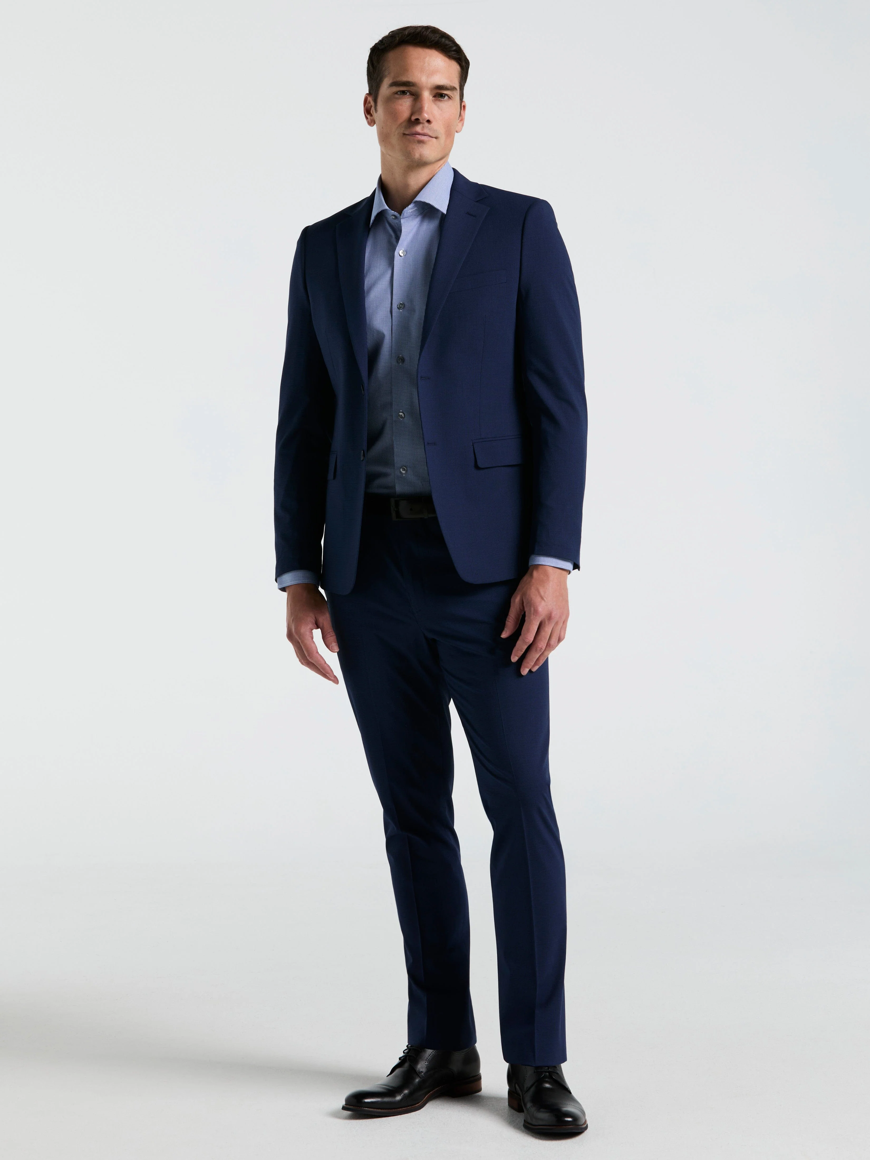 Skinny Fit Mini Houndstooth Suit Jacket - Image 2