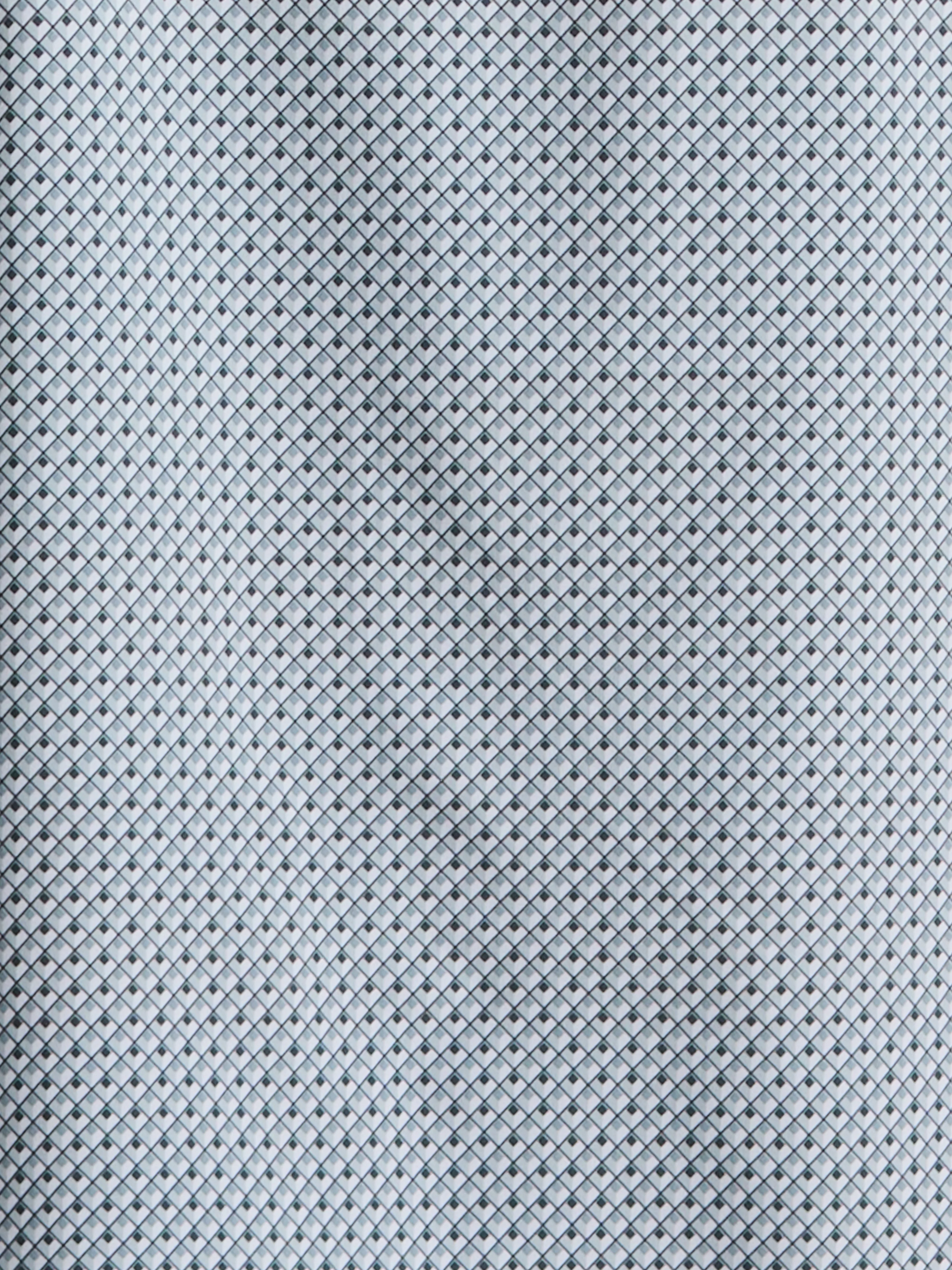 Slim Fit Cube Geometric Print Shirt - Image 3