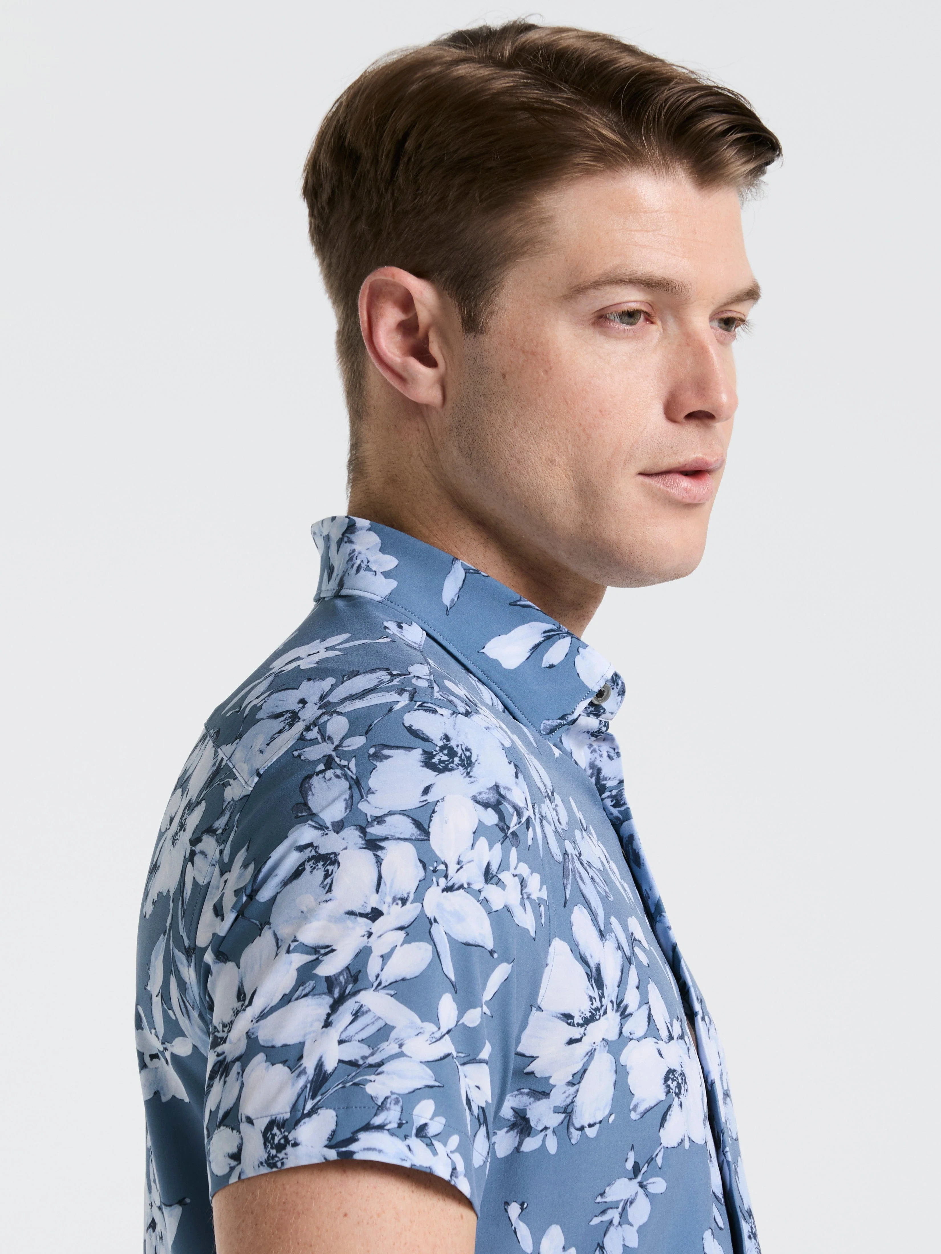 Slim Fit Floral Shirt - Image 2