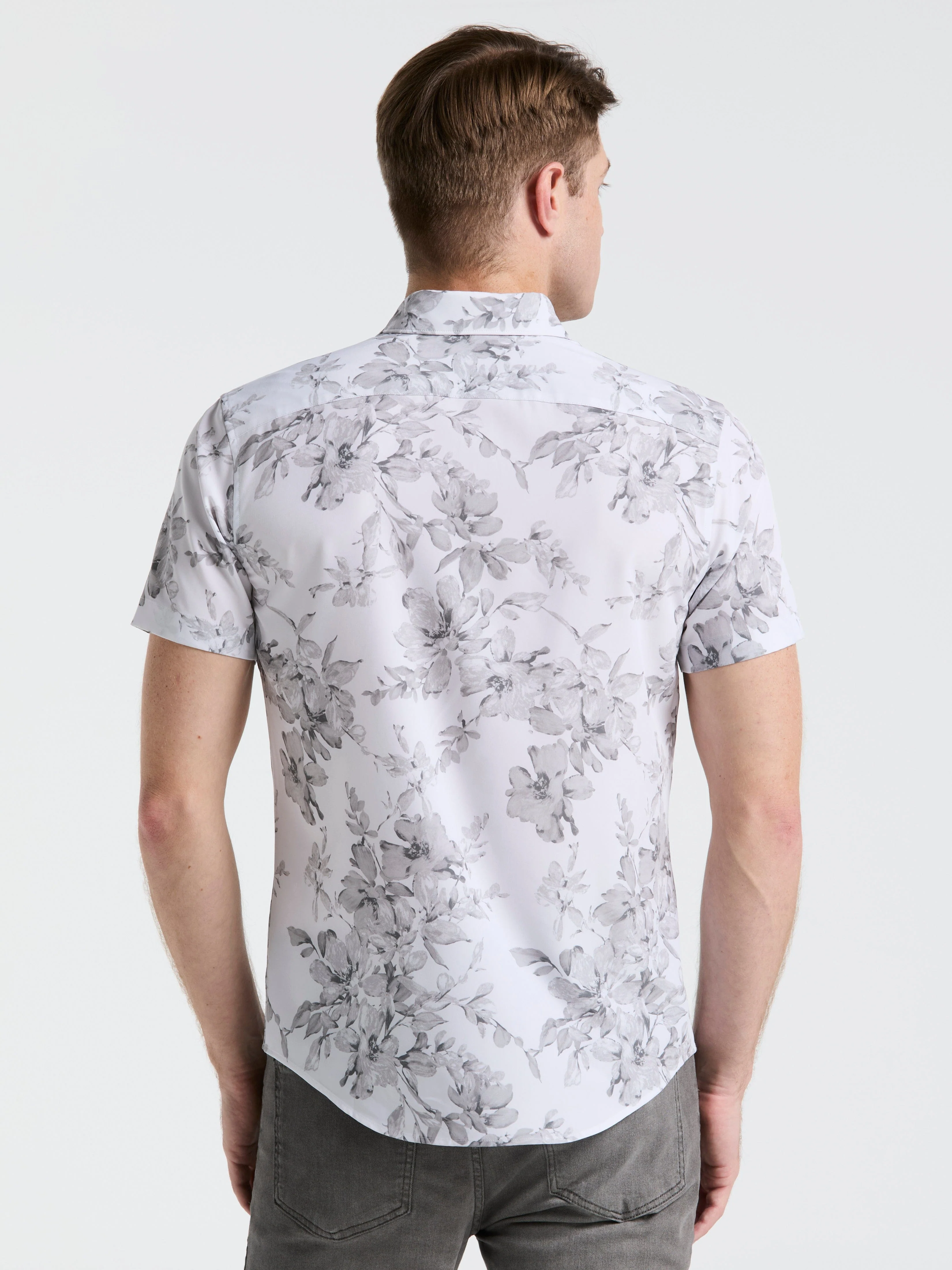 Slim Fit Floral Shirt - Image 6