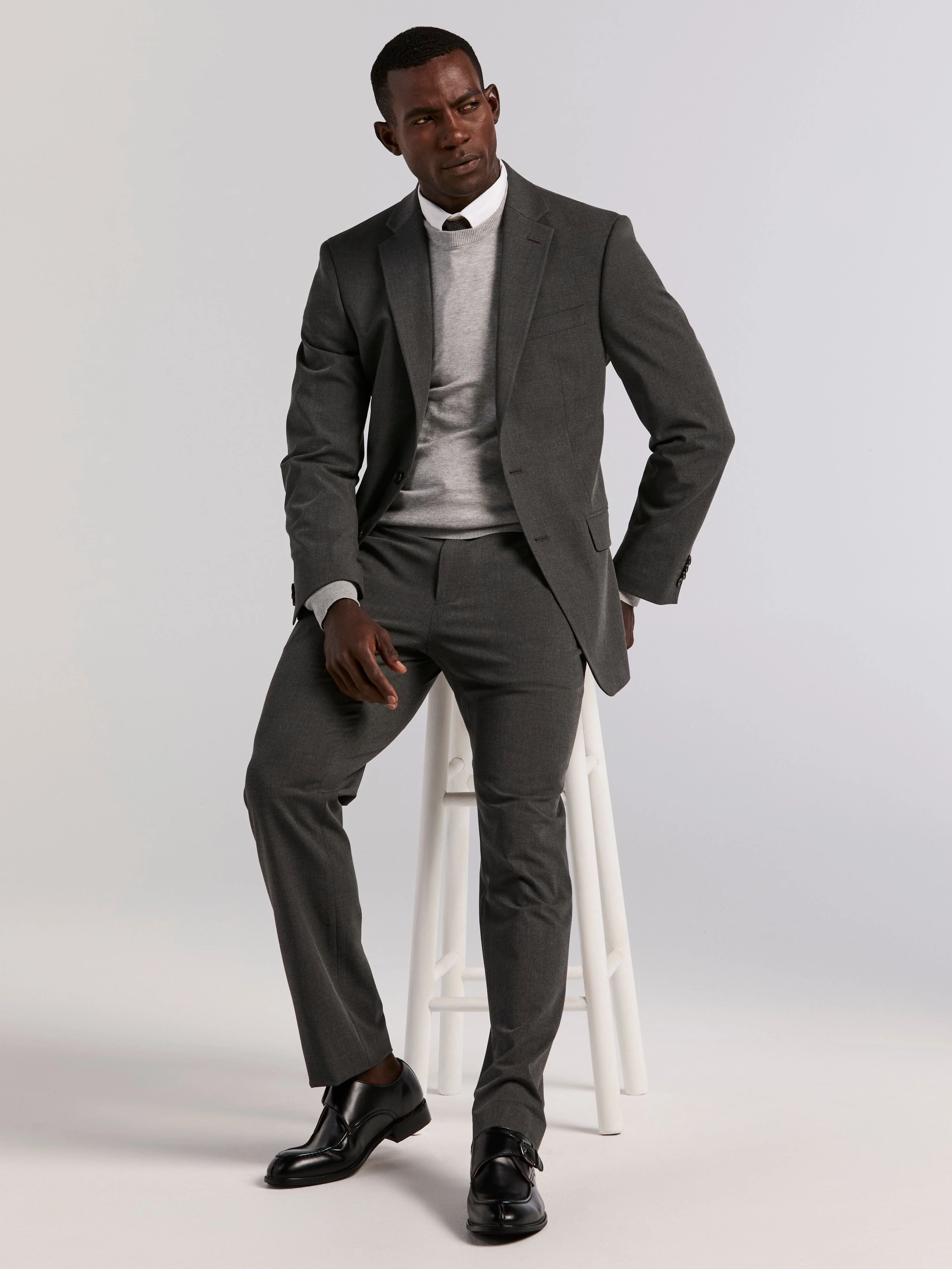 Slim Fit Gabardine Suit Pant - Image 15