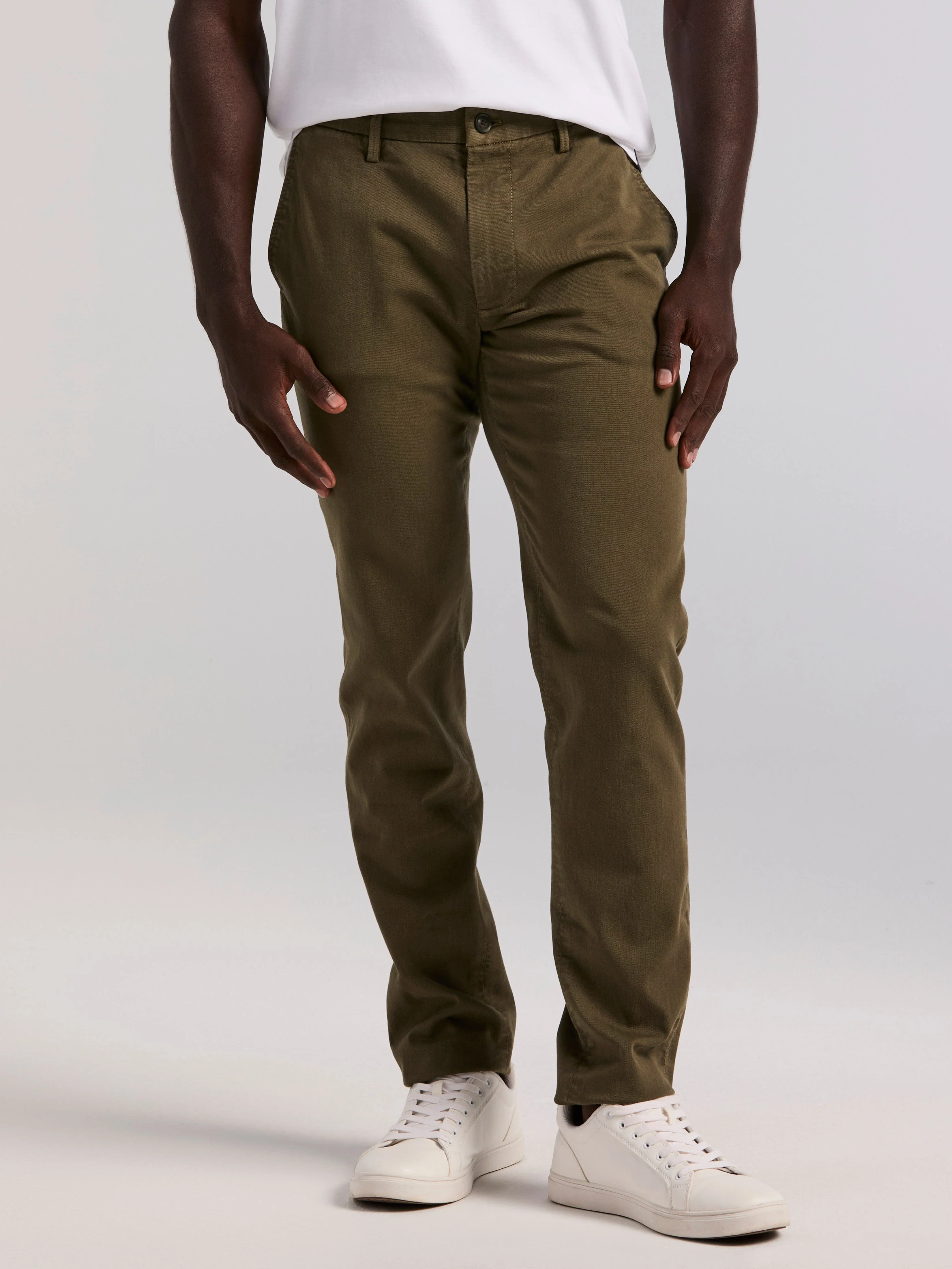 Slim Fit Dyed Solid Twill Chino Pant - Image 10