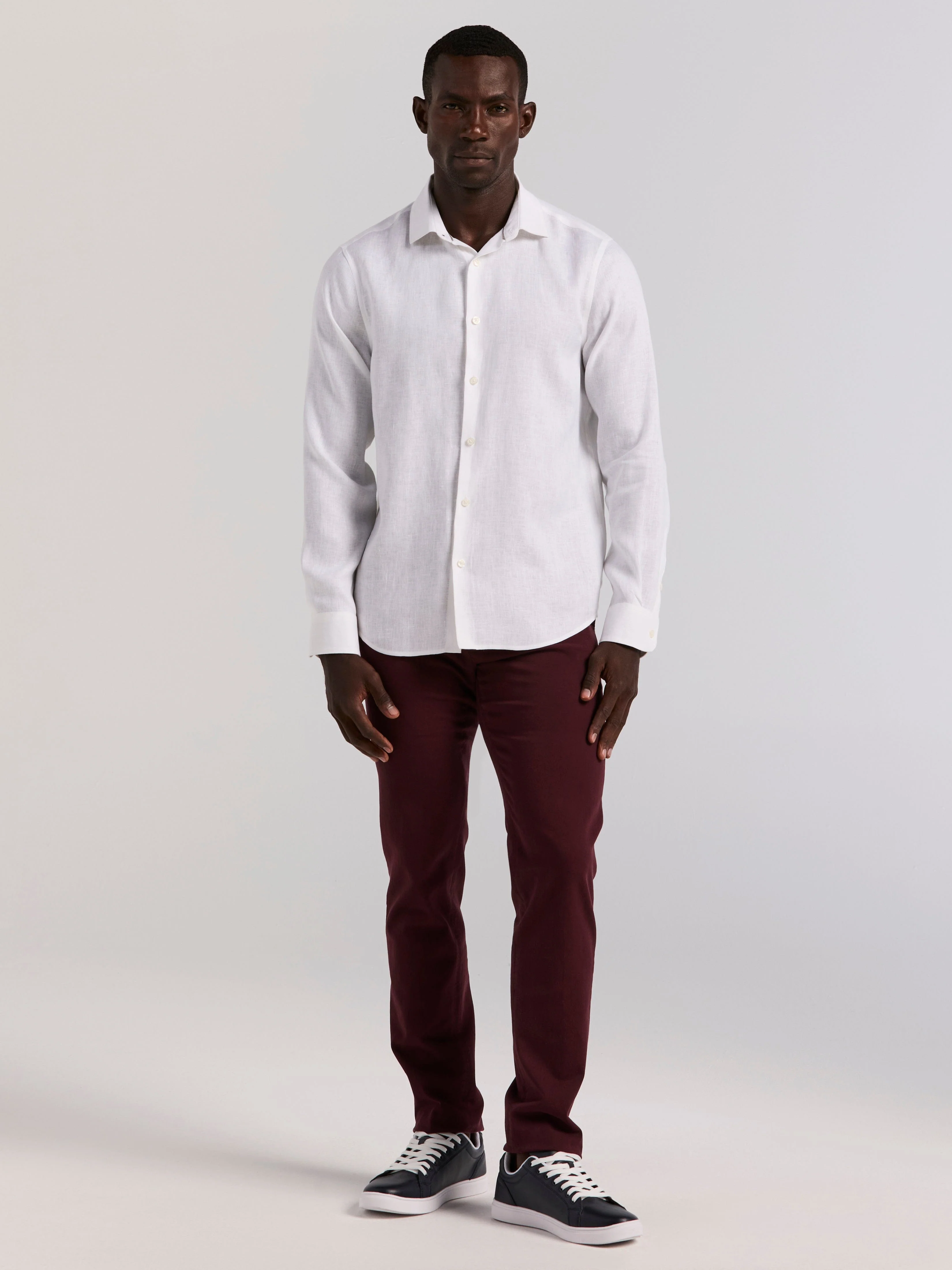 Slim Fit Dyed Solid Twill Chino Pant - Image 22