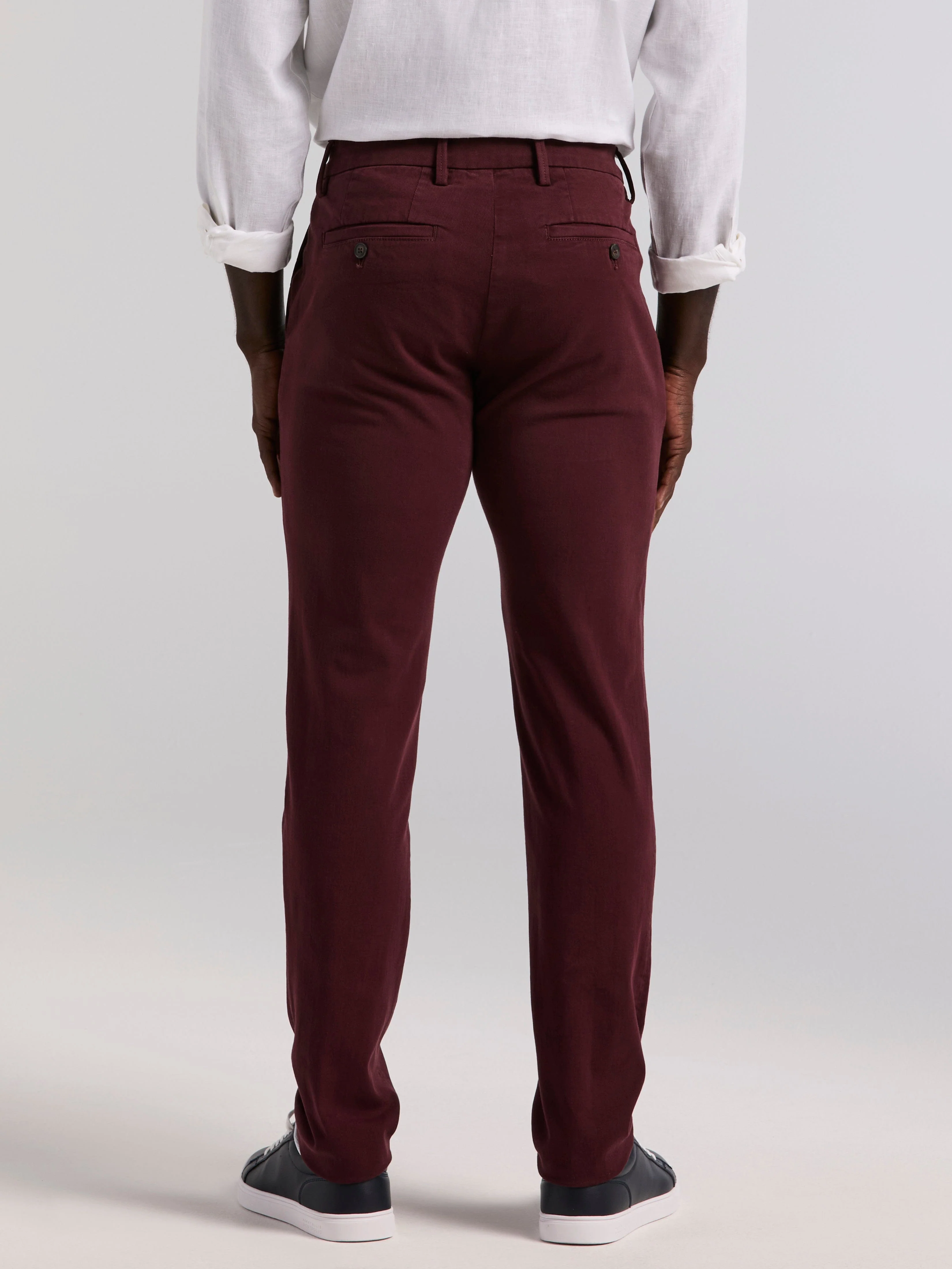 Slim Fit Dyed Solid Twill Chino Pant - Image 25