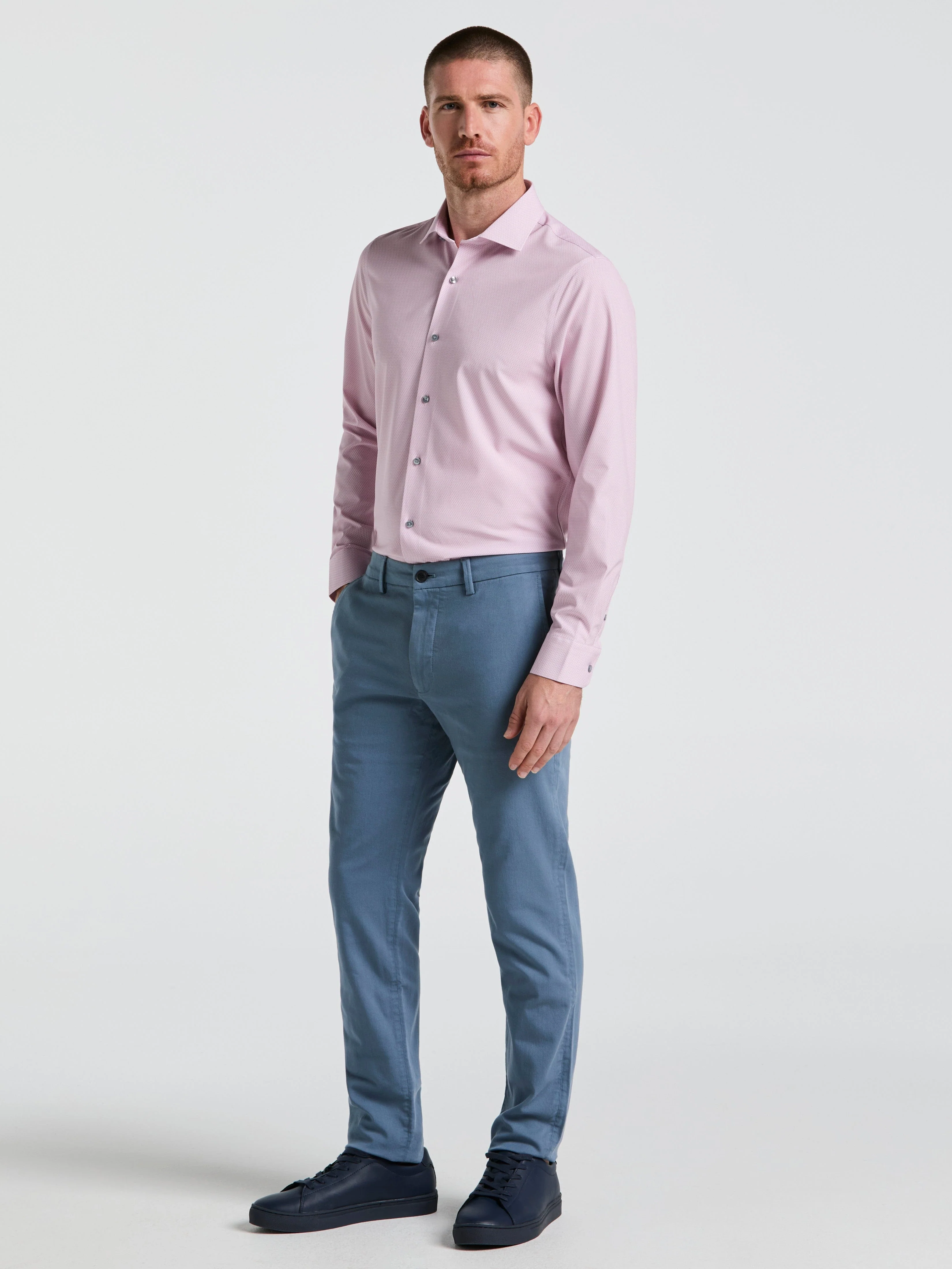 Slim Fit Dyed Solid Twill Chino Pant - Image 26