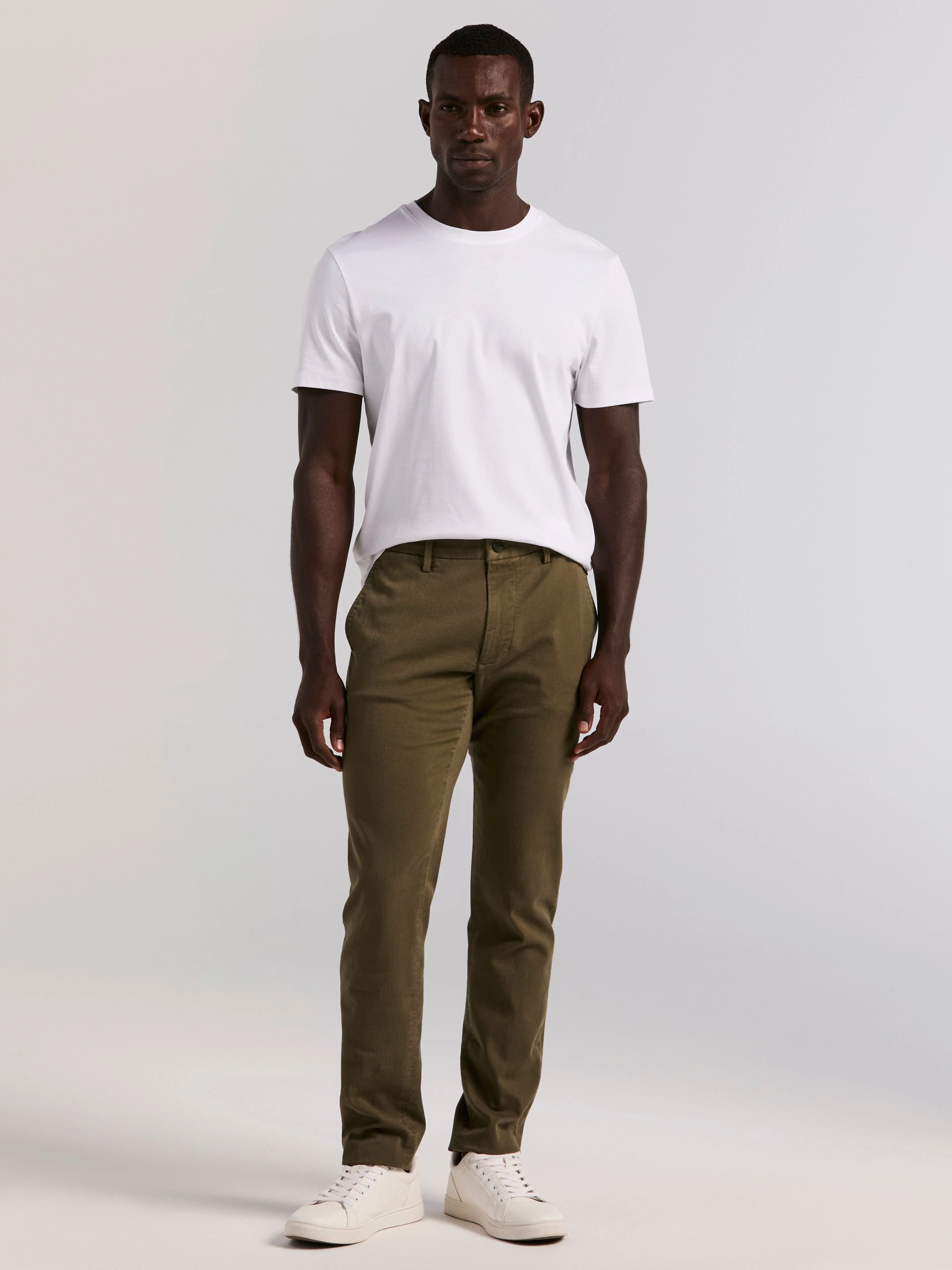 Slim Fit Dyed Solid Twill Chino Pant - Image 9