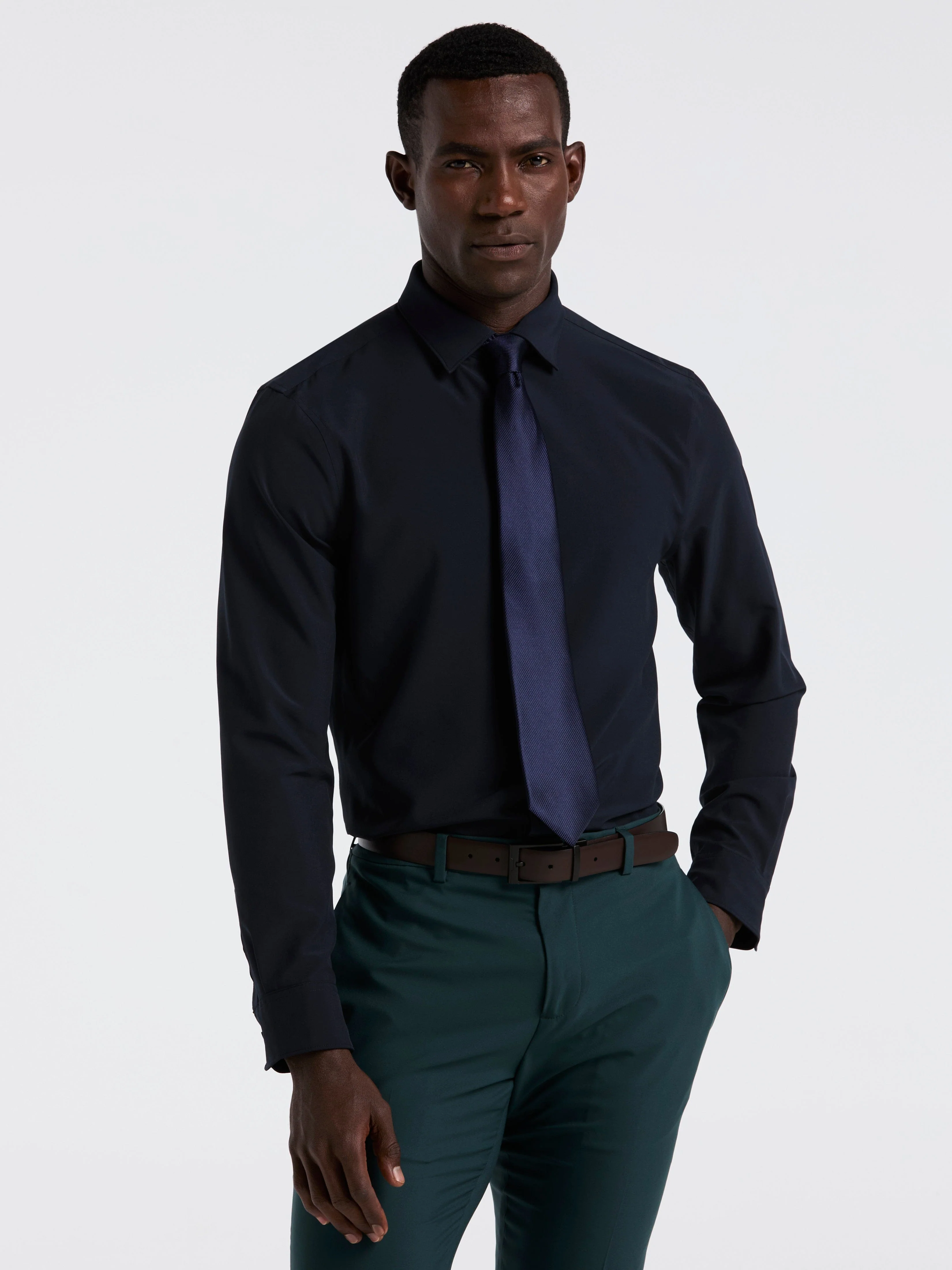 Slim Fit Total Stretch Dress Shirt - Image 10