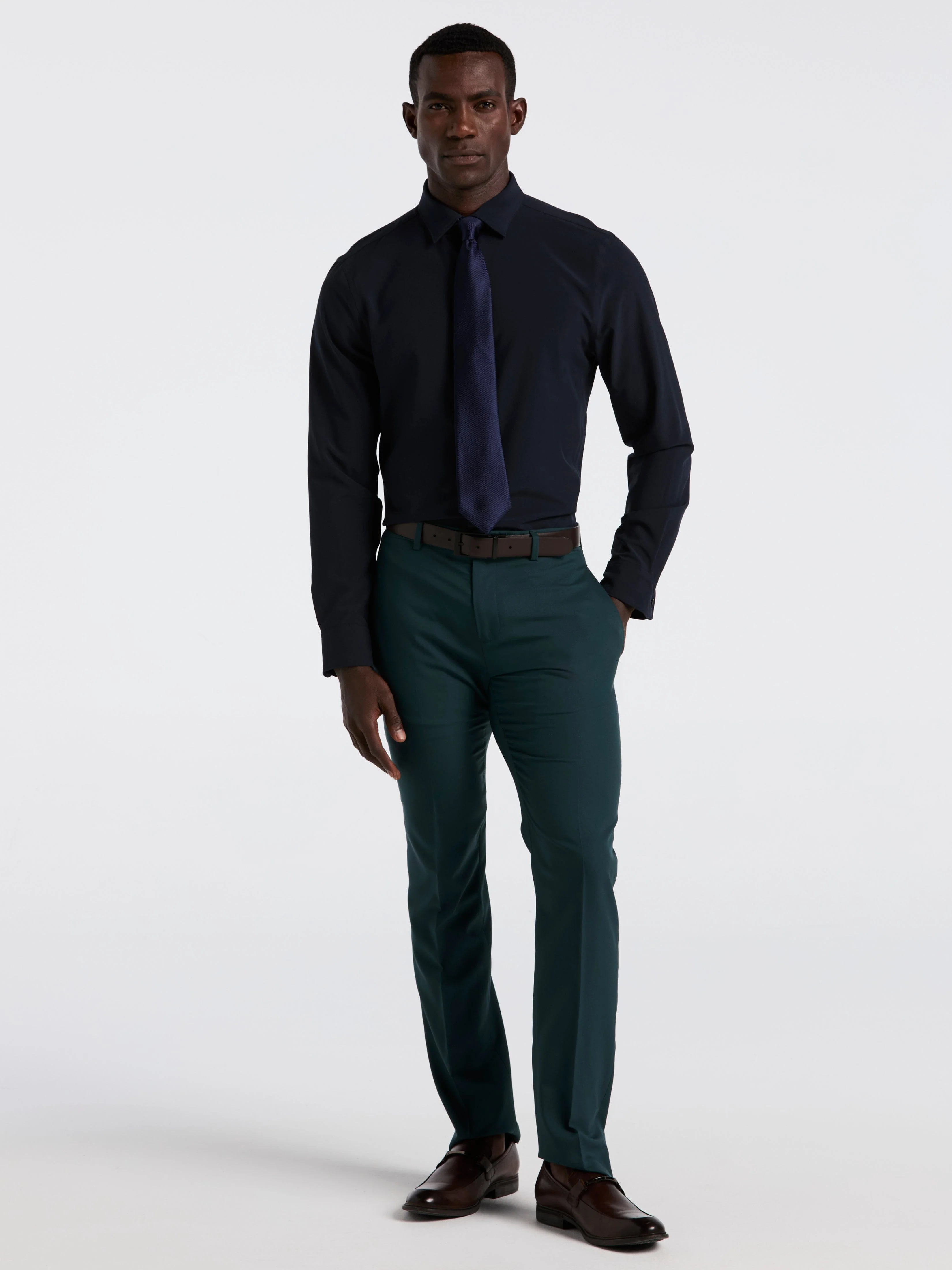 Slim Fit Total Stretch Dress Shirt - Image 13