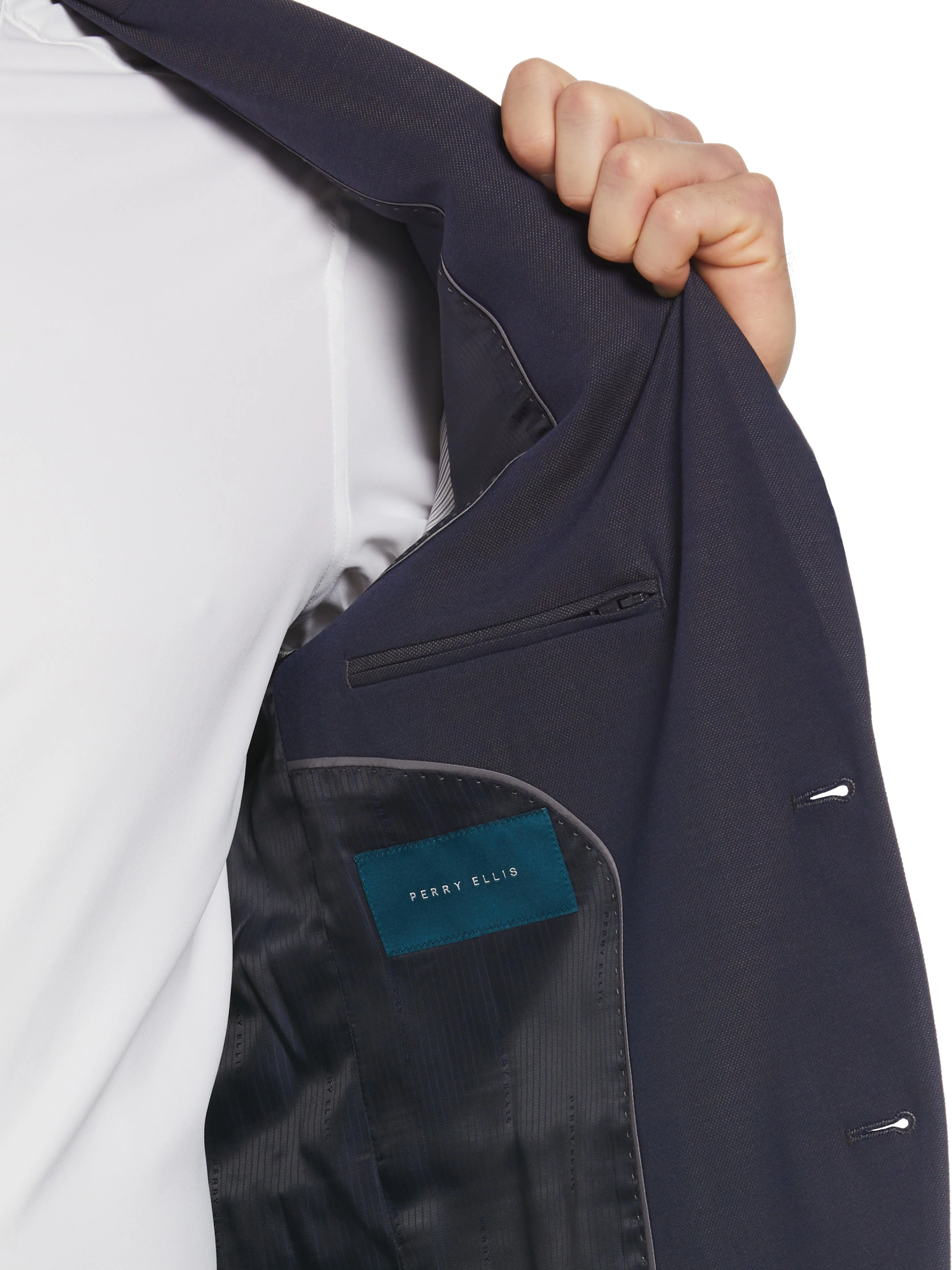 Slim Fit Peak Lapel Louis Suit Jacket - Image 4